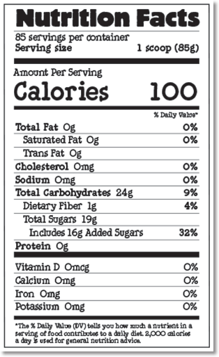 Nutrition Facts