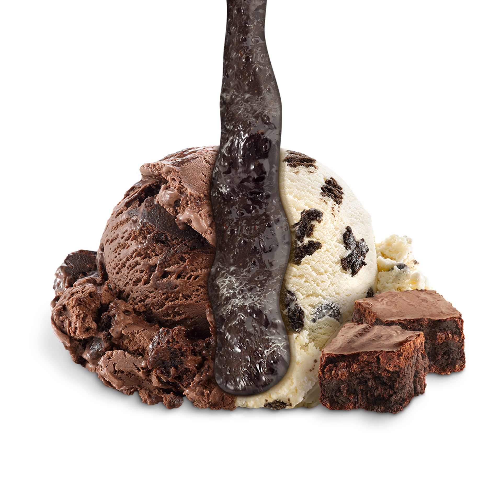 Scoop of Ice Cream with ingredients