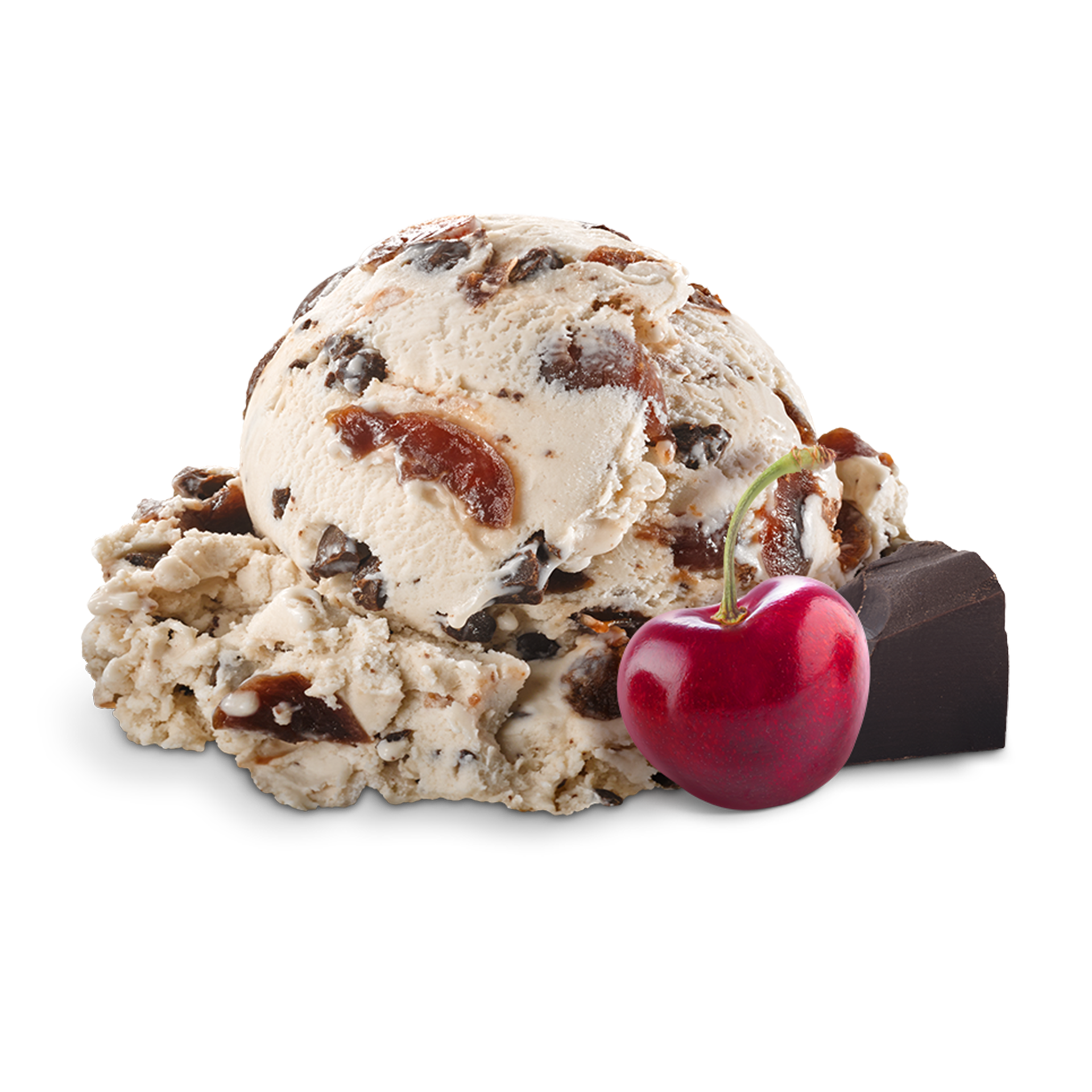 Scoop of Ice Cream with ingredients