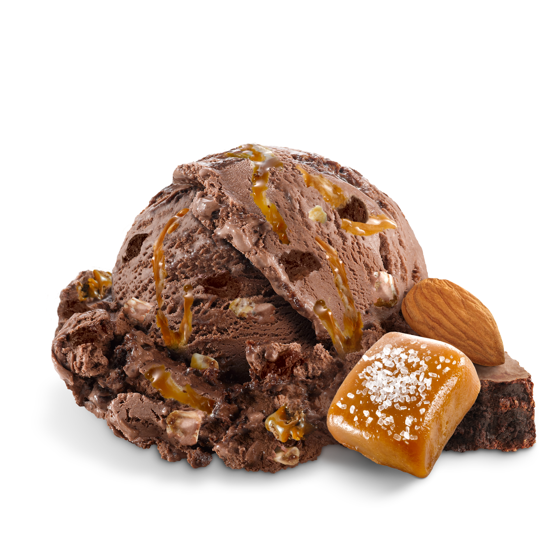 Scoop of Ice Cream with ingredients