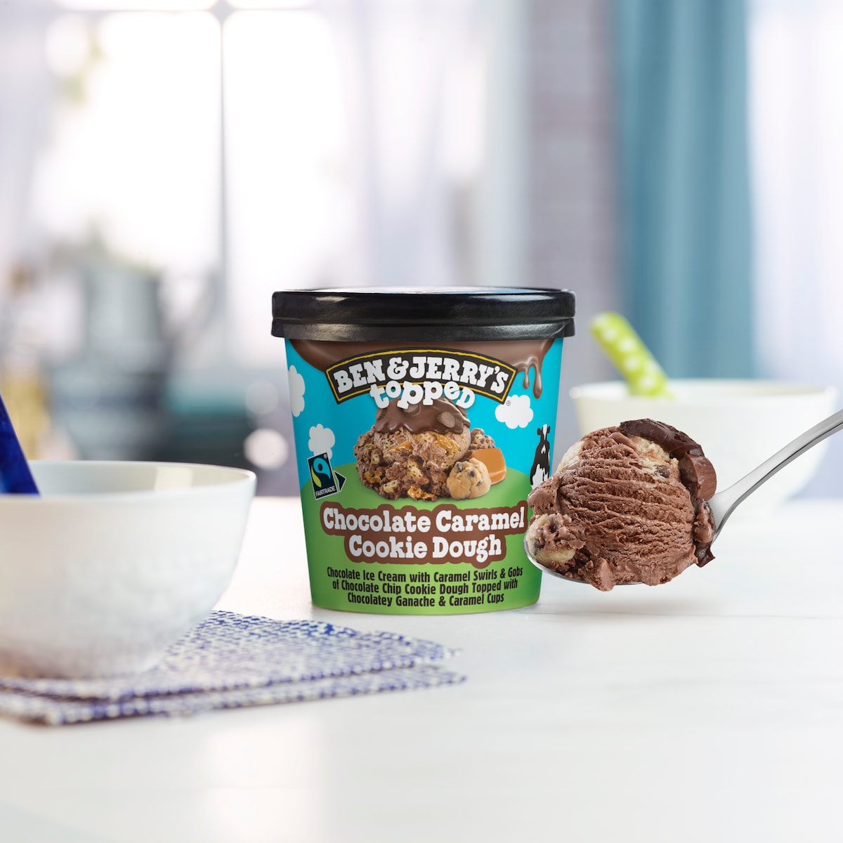 Chocolate Caramel Cookie Dough Topped - Pint 1 / 4