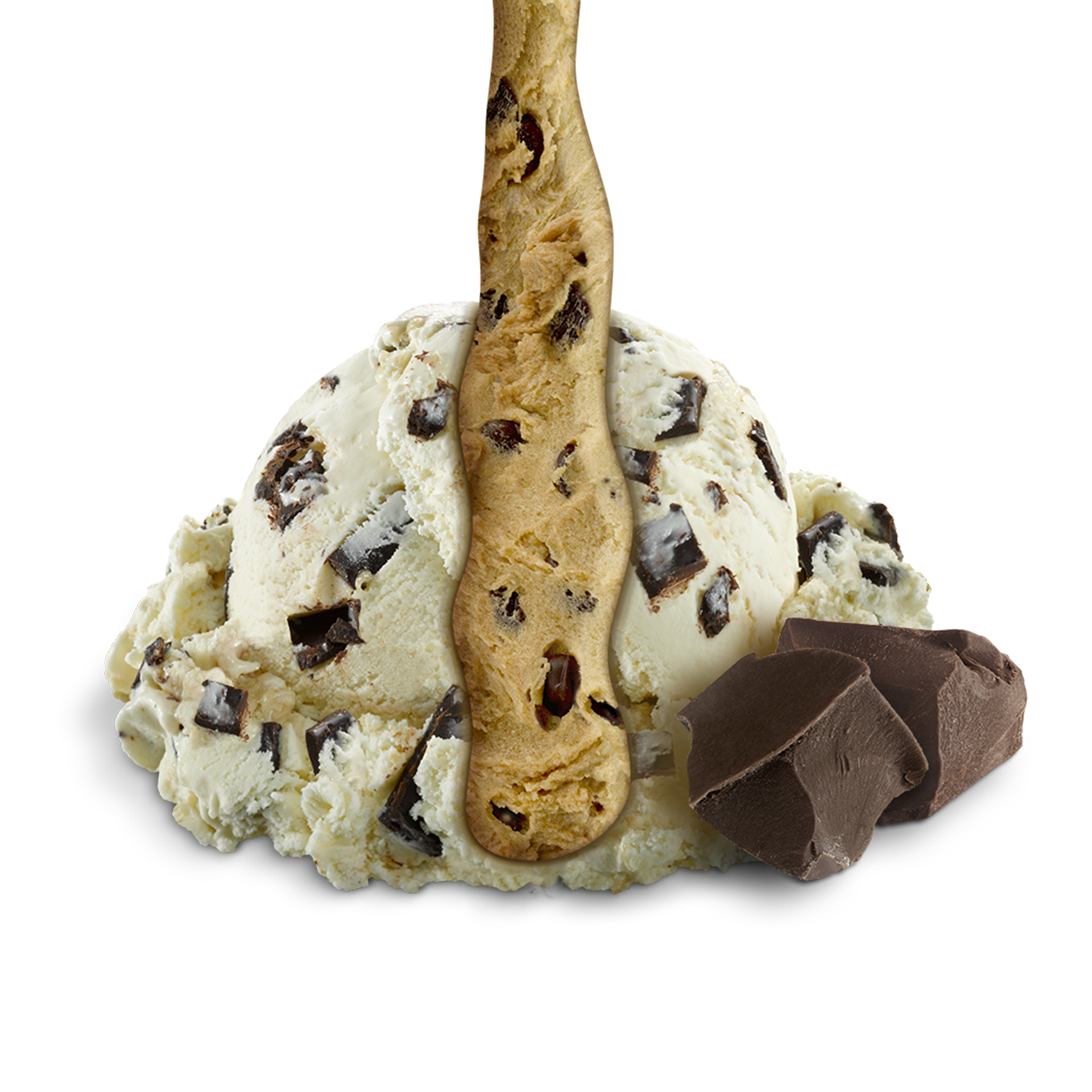 Scoop of Ice Cream with ingredients