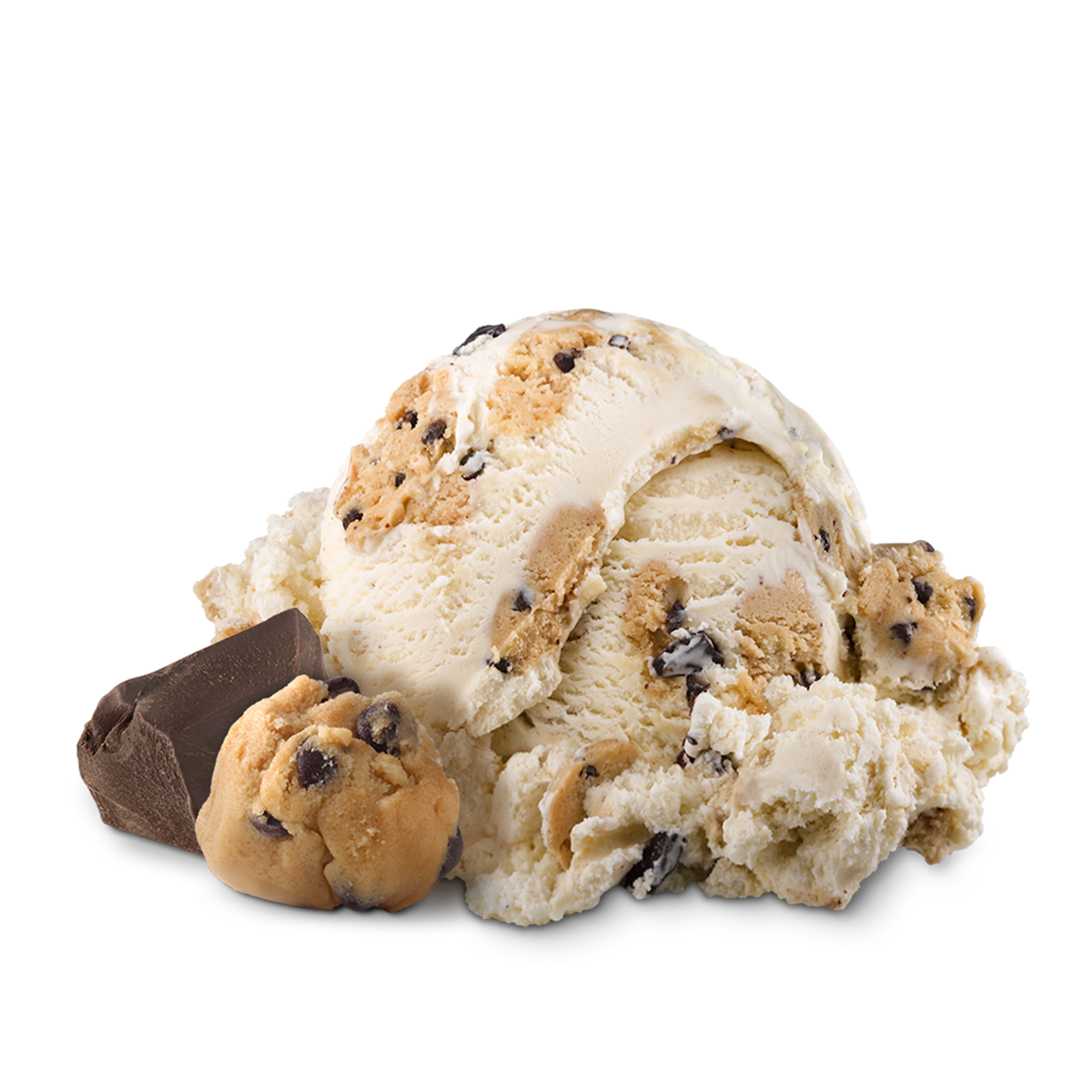 Scoop of Ice Cream with ingredients