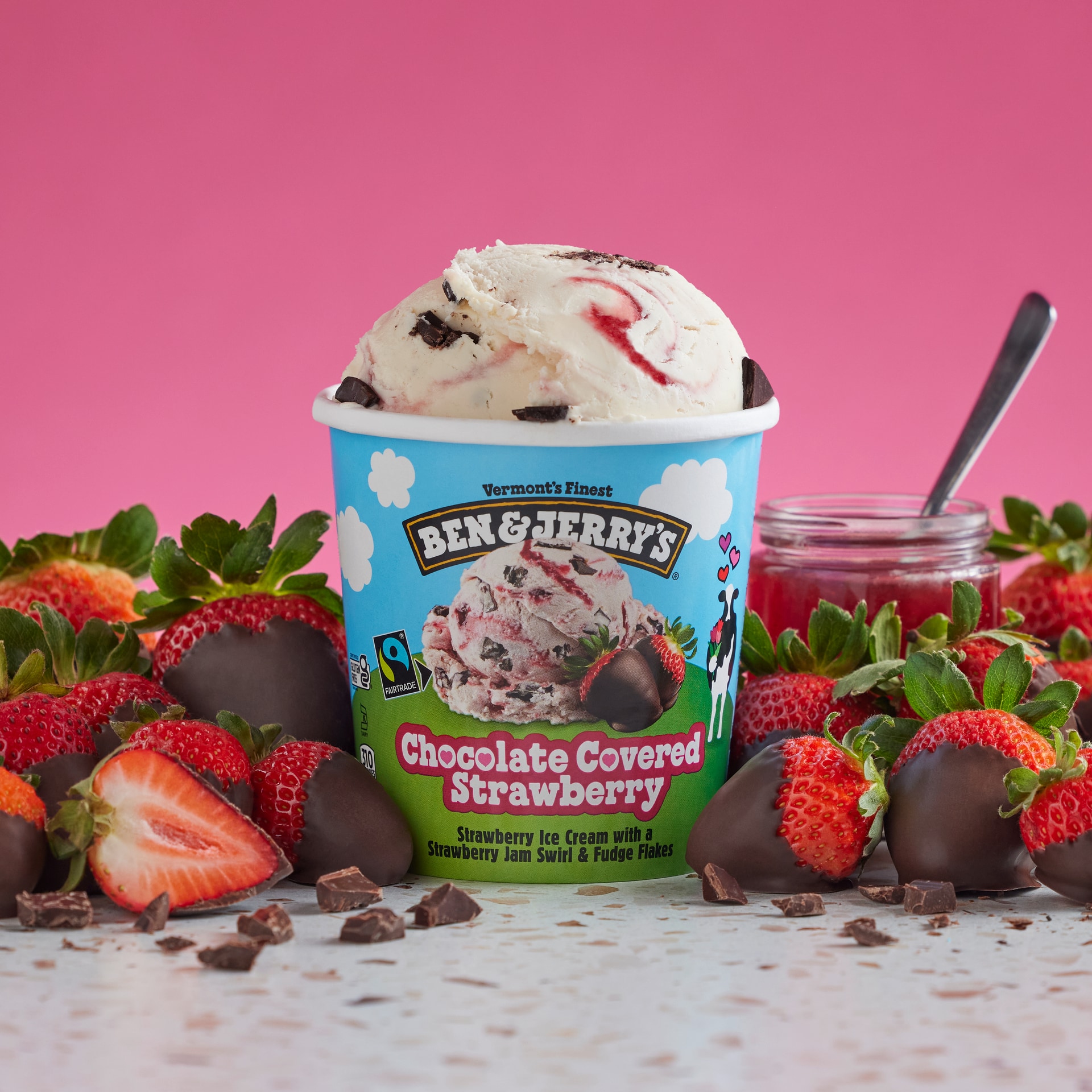 Chocolate Covered Strawberry Original Ice Cream Pint