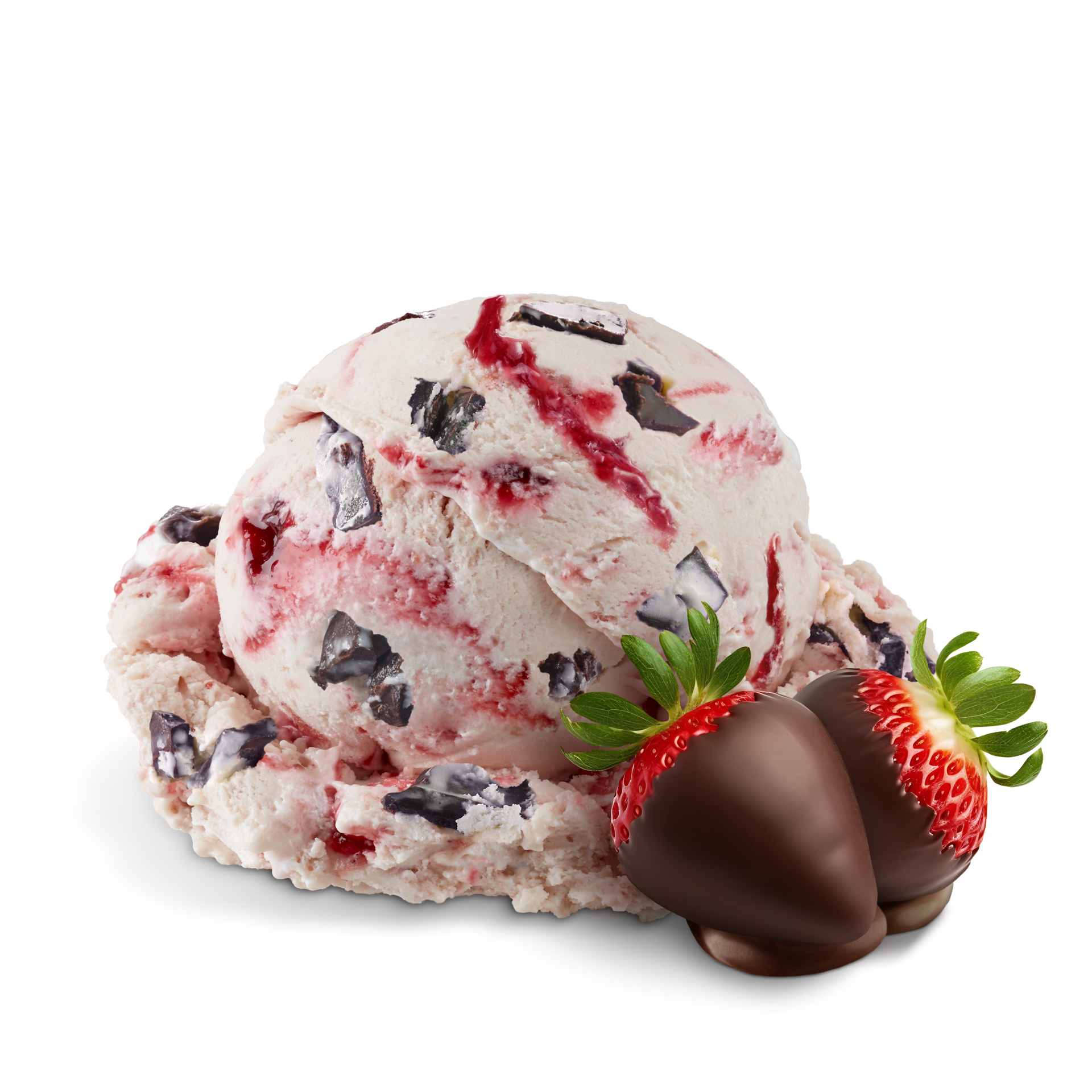 Scoop of Ice Cream with ingredients