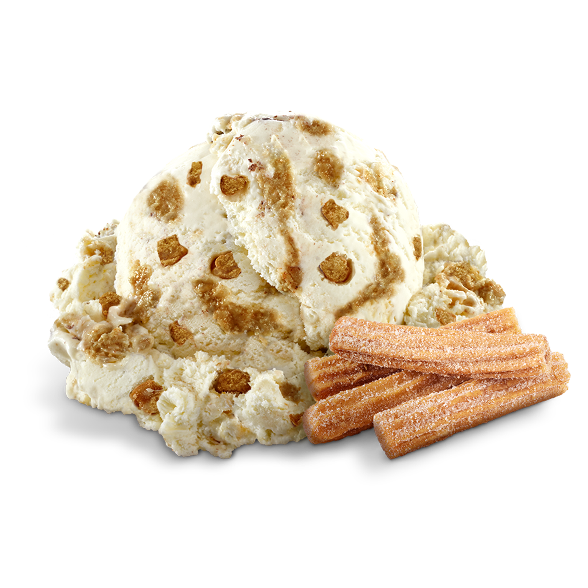 Scoop of Ice Cream with ingredients