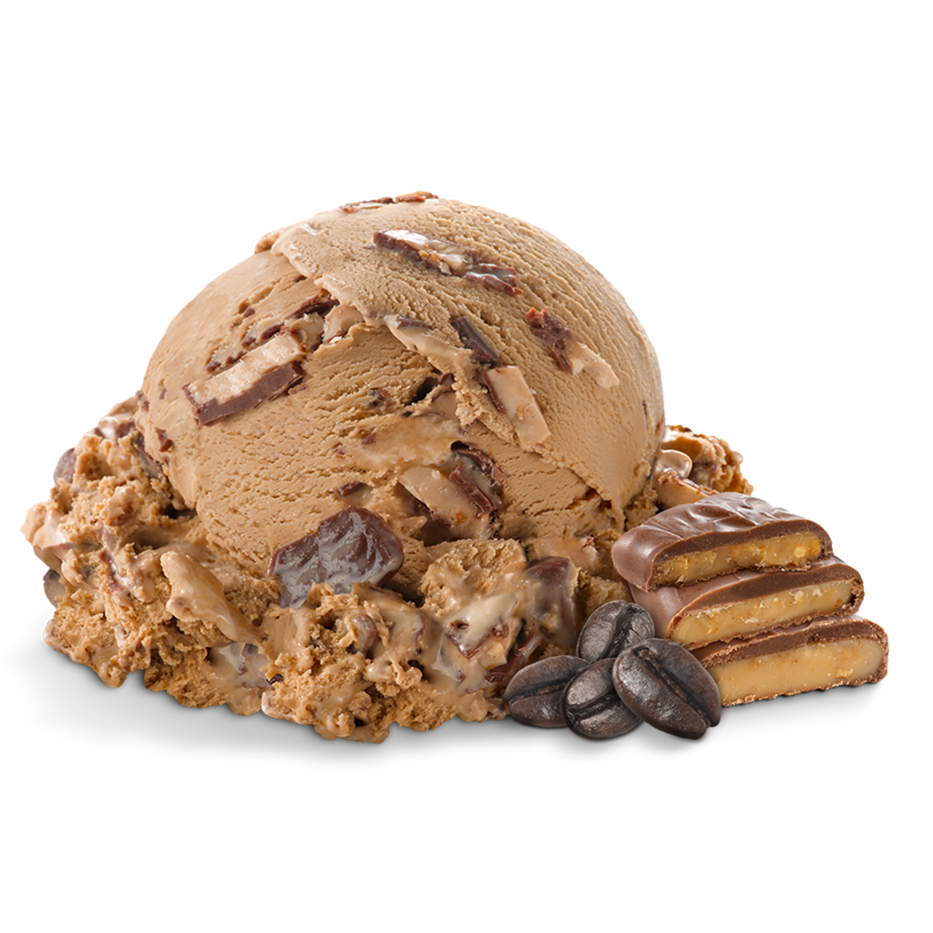 Scoop of Ice Cream with ingredients