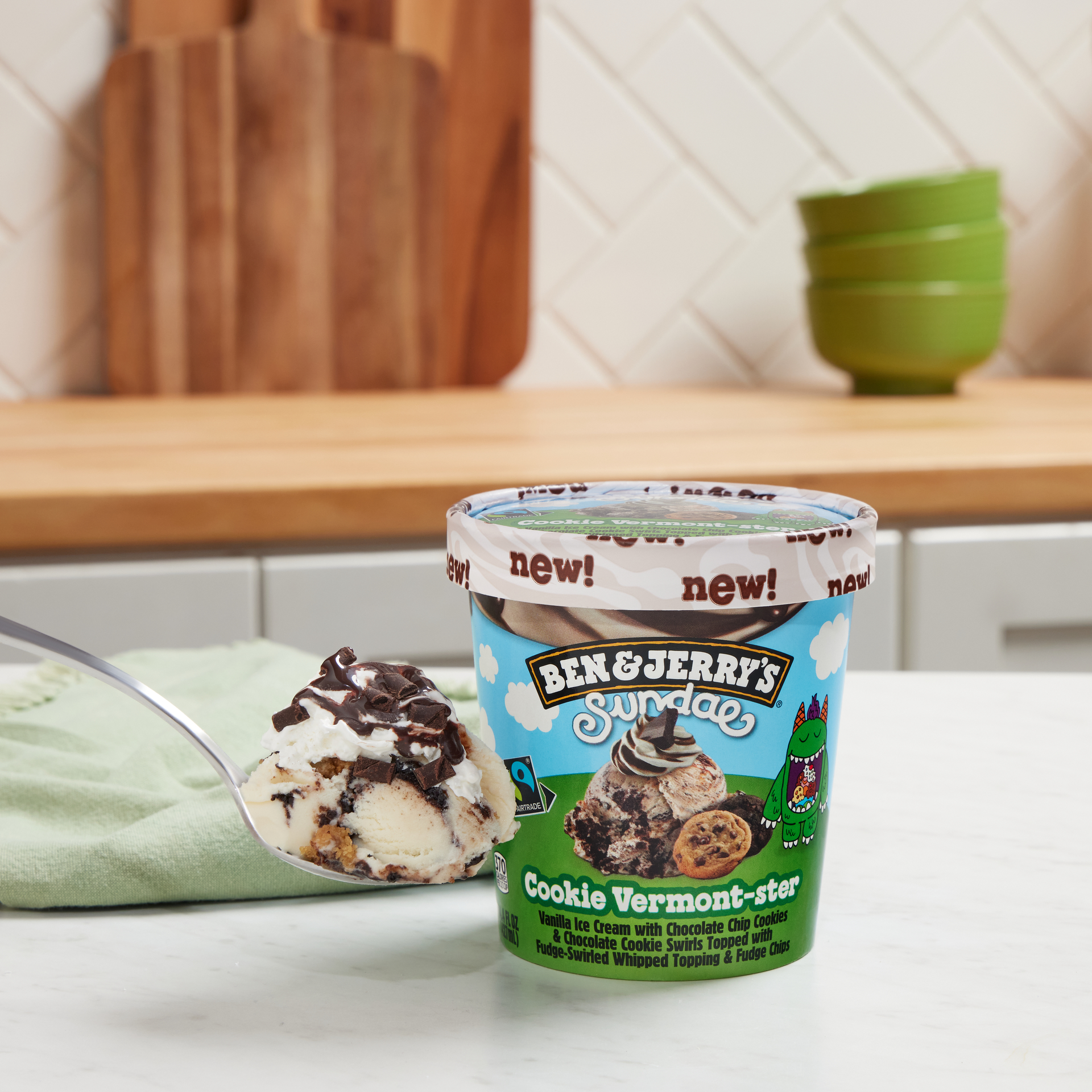 Cookie Vermont-ster Sundae - Pint 2 / 3