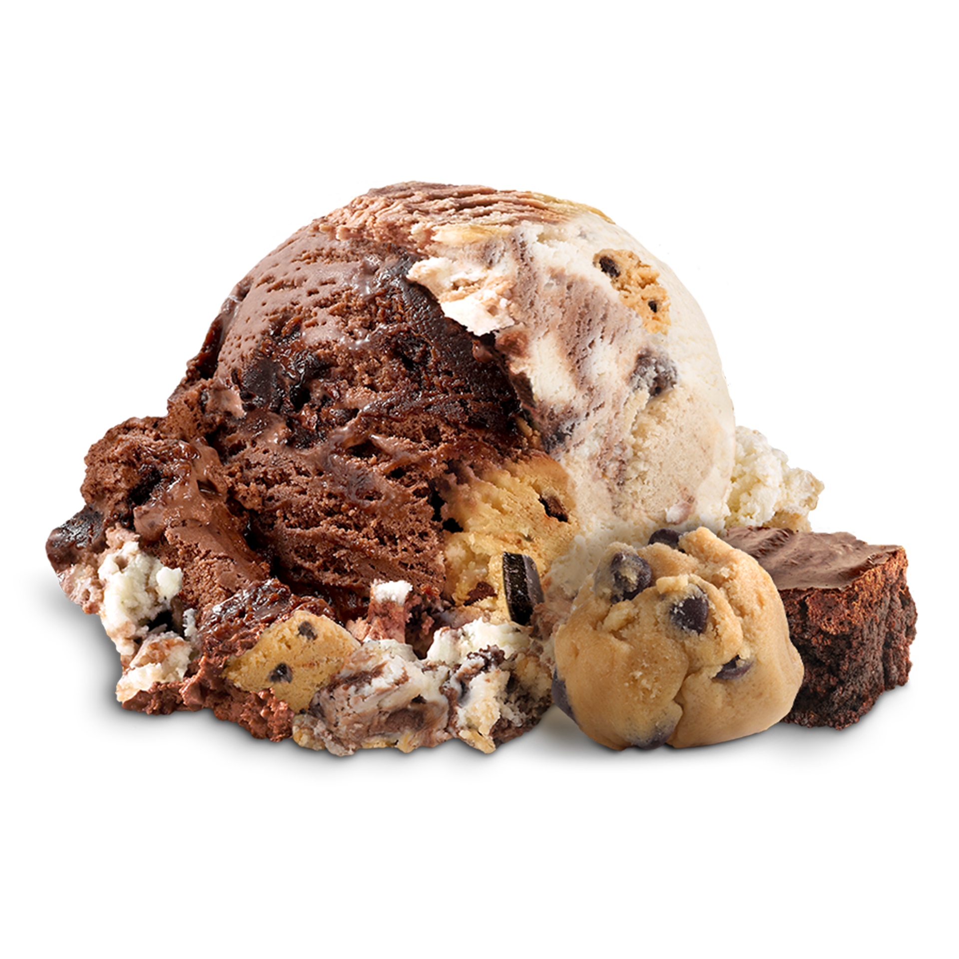 Scoop of Ice Cream with ingredients