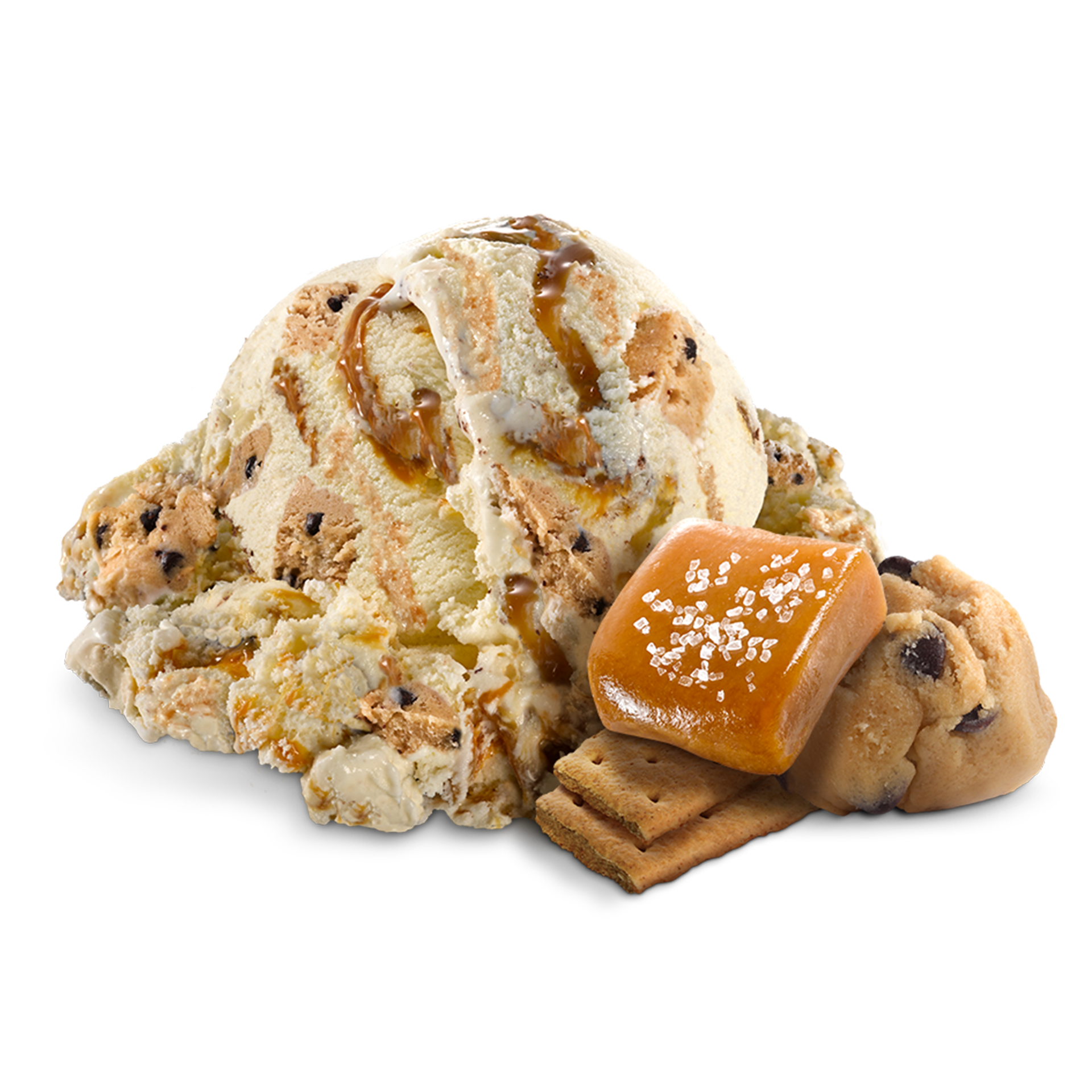 Scoop of Ice Cream with ingredients