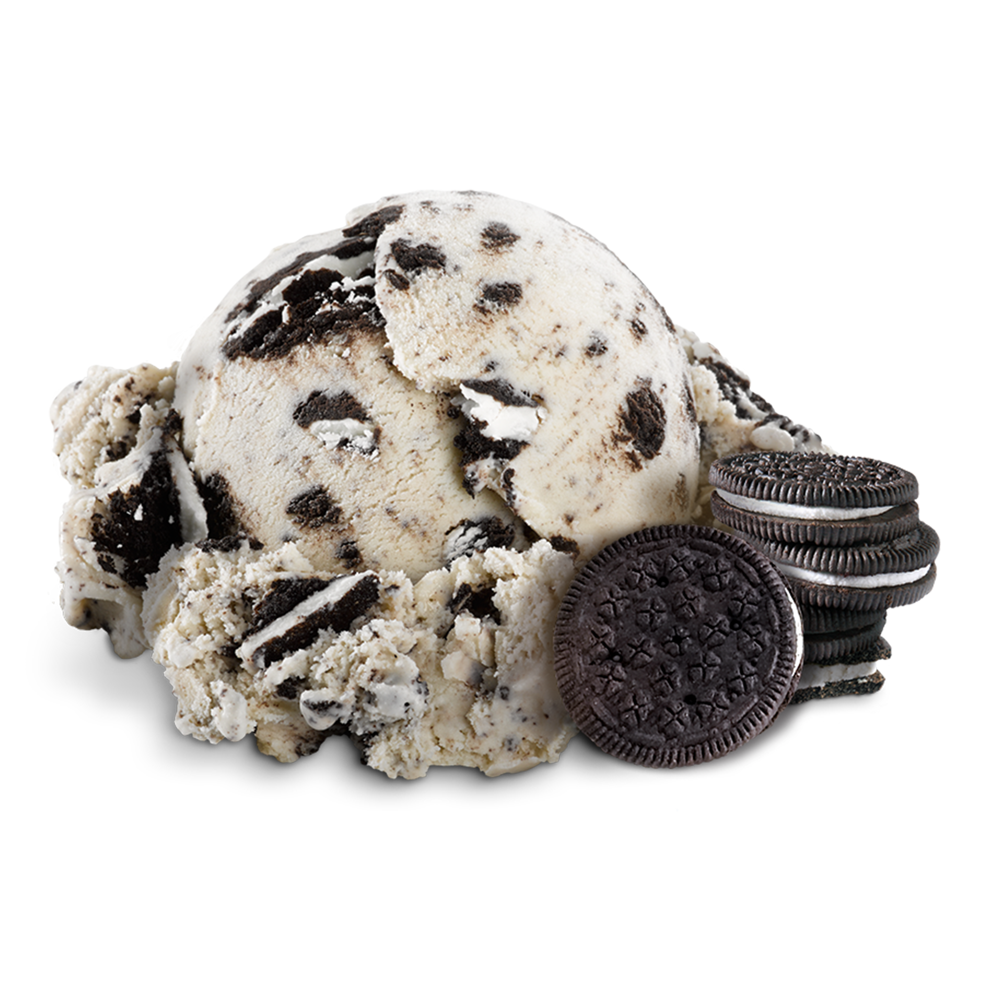 Scoop of Ice Cream with ingredients