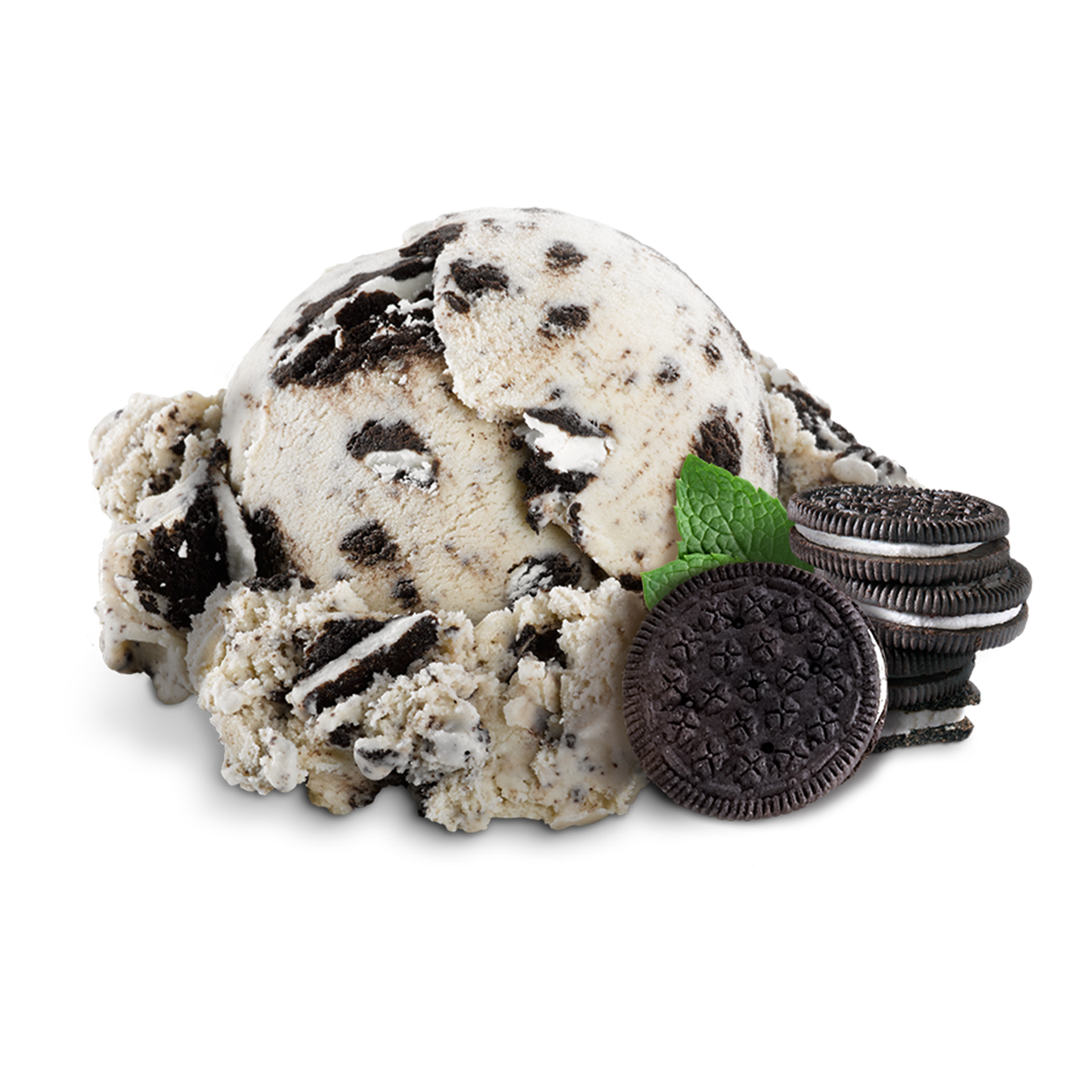 Scoop of Ice Cream with ingredients