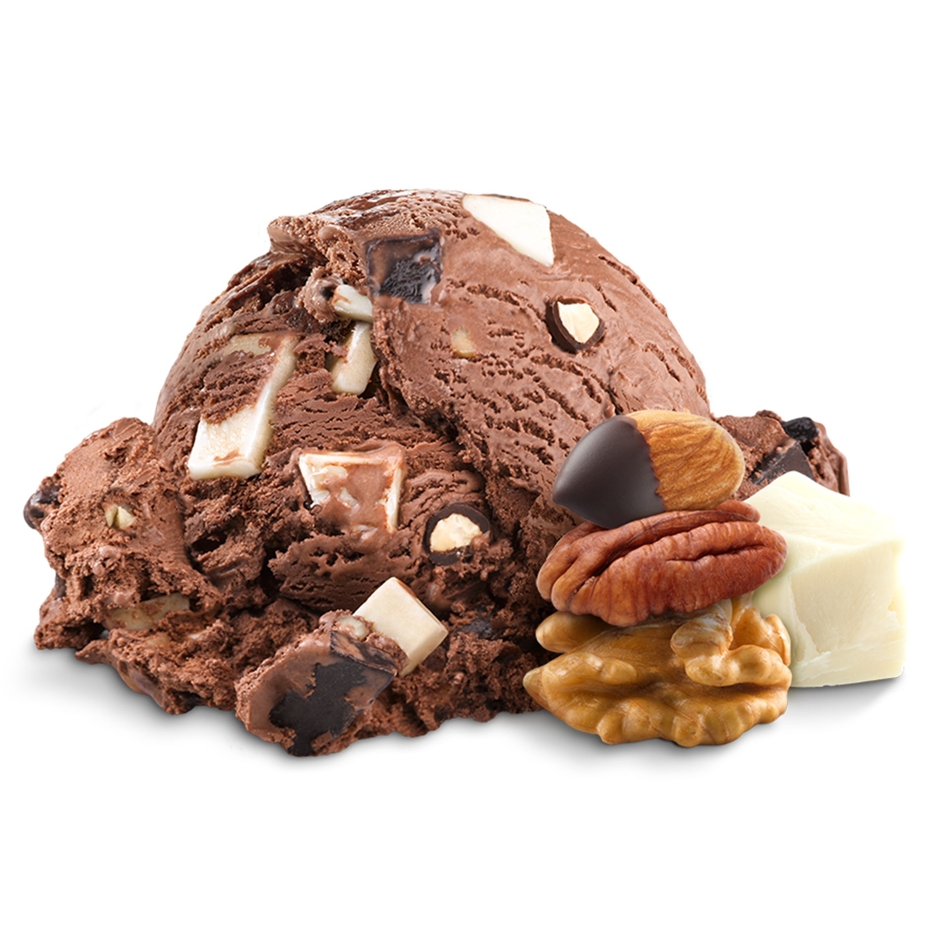 Scoop of Ice Cream with ingredients