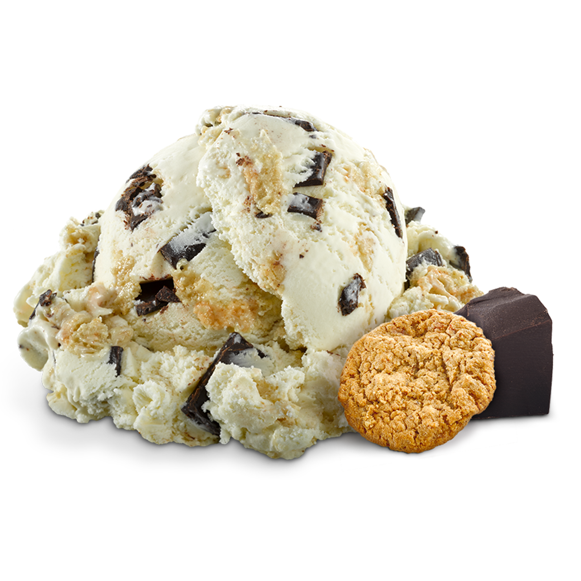 Scoop of Ice Cream with ingredients