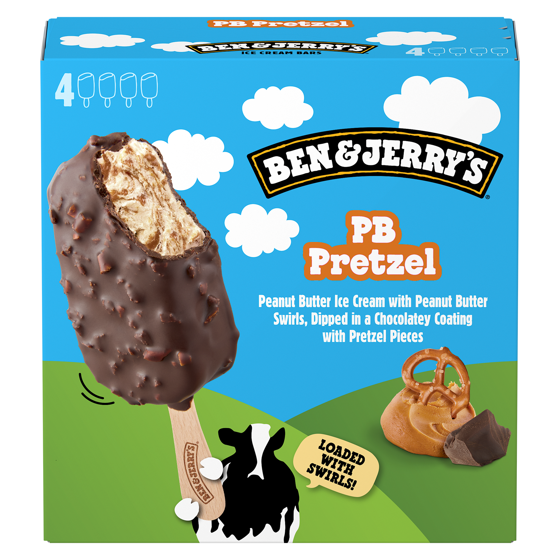 PB Pretzel Original Ice Cream Ice Cream Bar Multipack