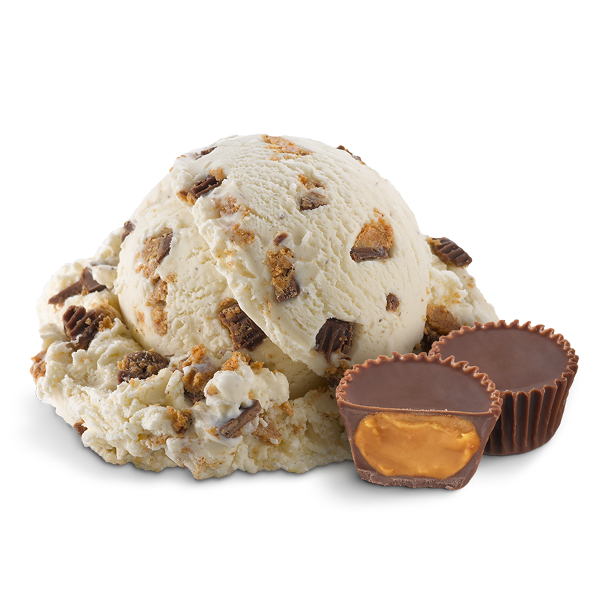 Scoop of Ice Cream with ingredients