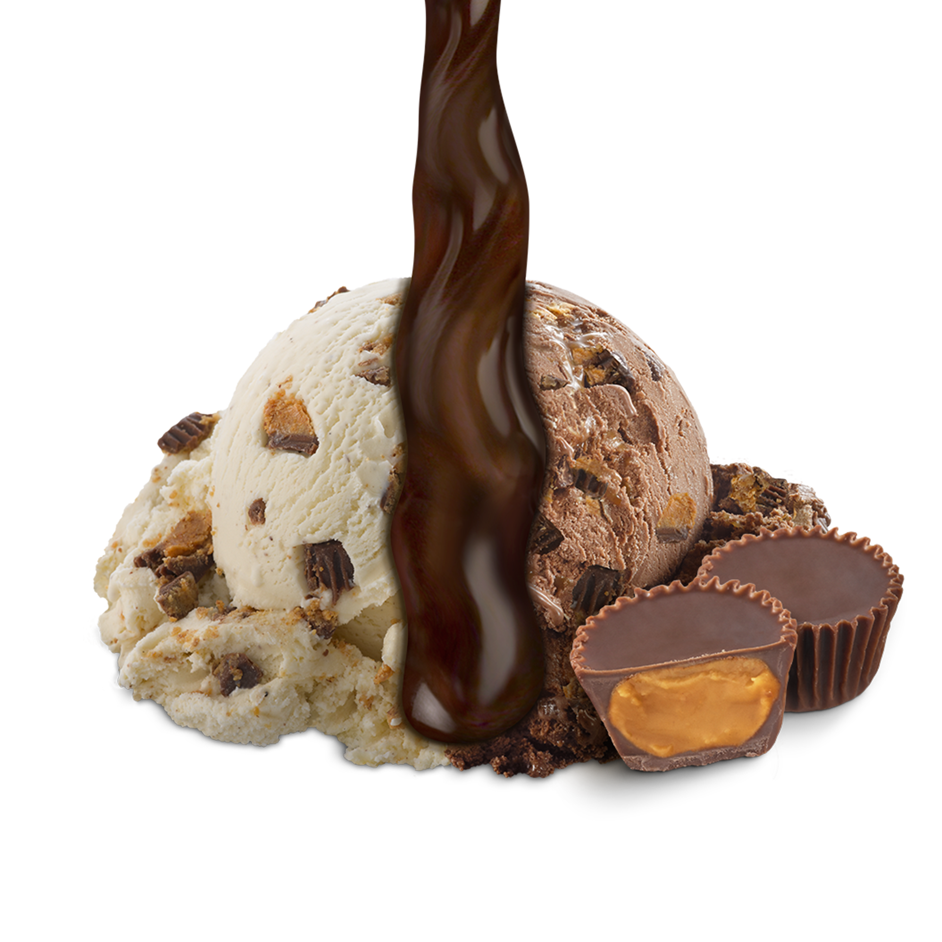 Scoop of Ice Cream with ingredients