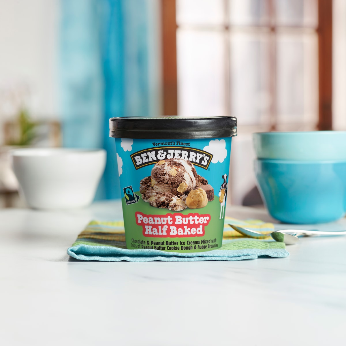 Peanut Butter Half Baked Ice Cream - Pint 3 / 5