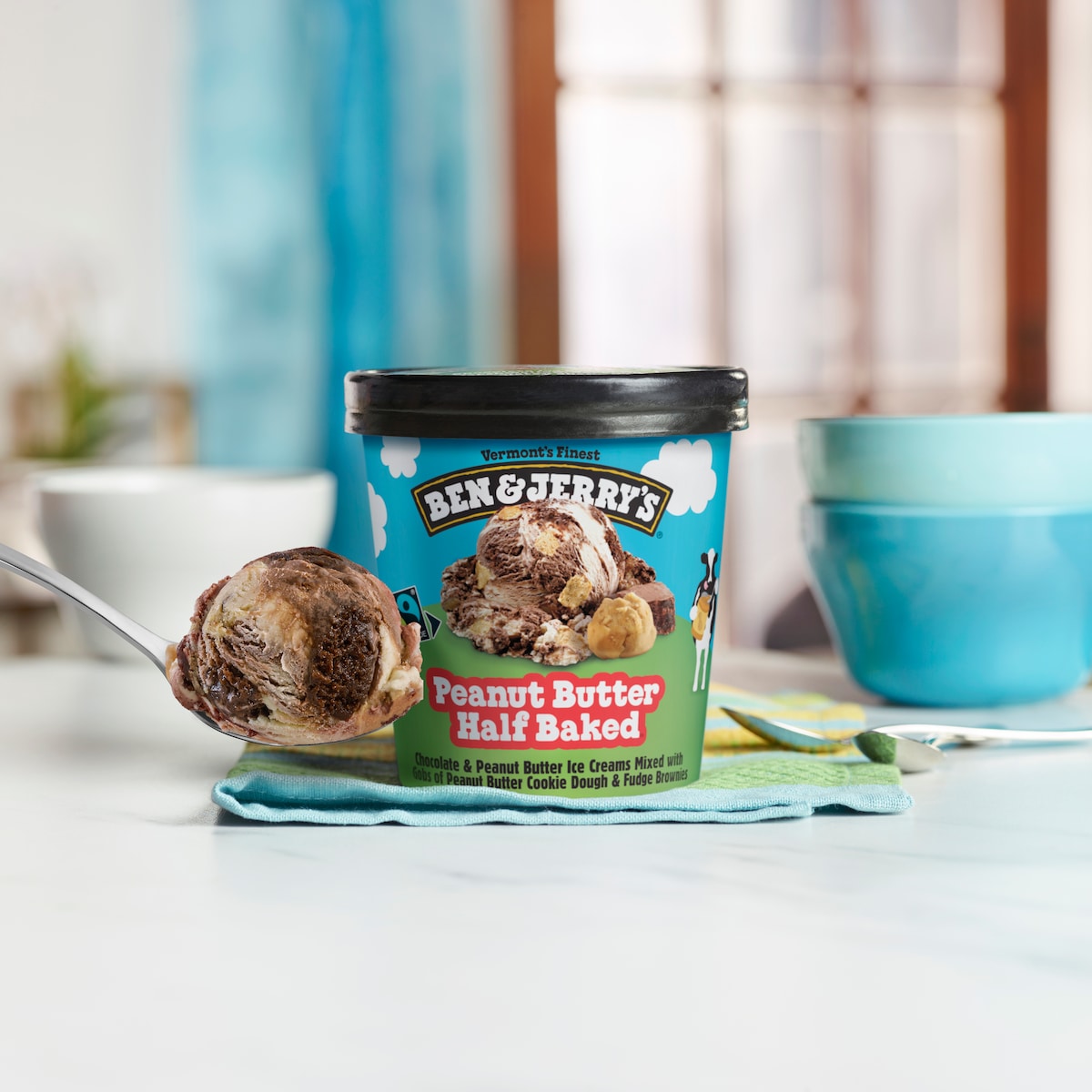 Peanut Butter Half Baked Ice Cream - Pint 2 / 5