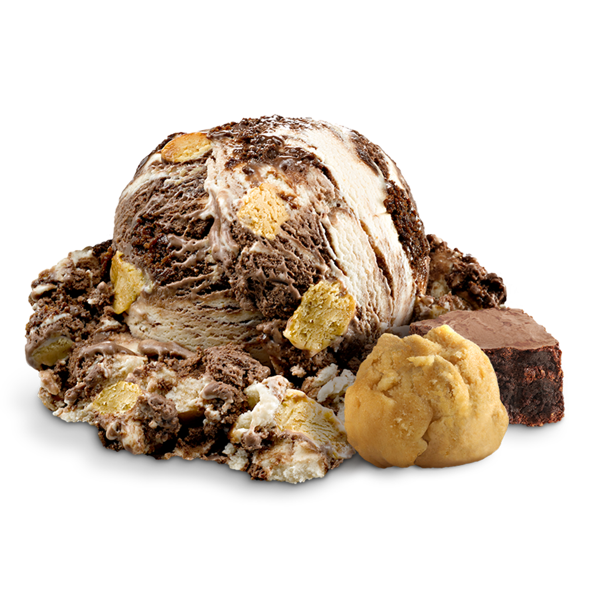 Scoop of Ice Cream with ingredients
