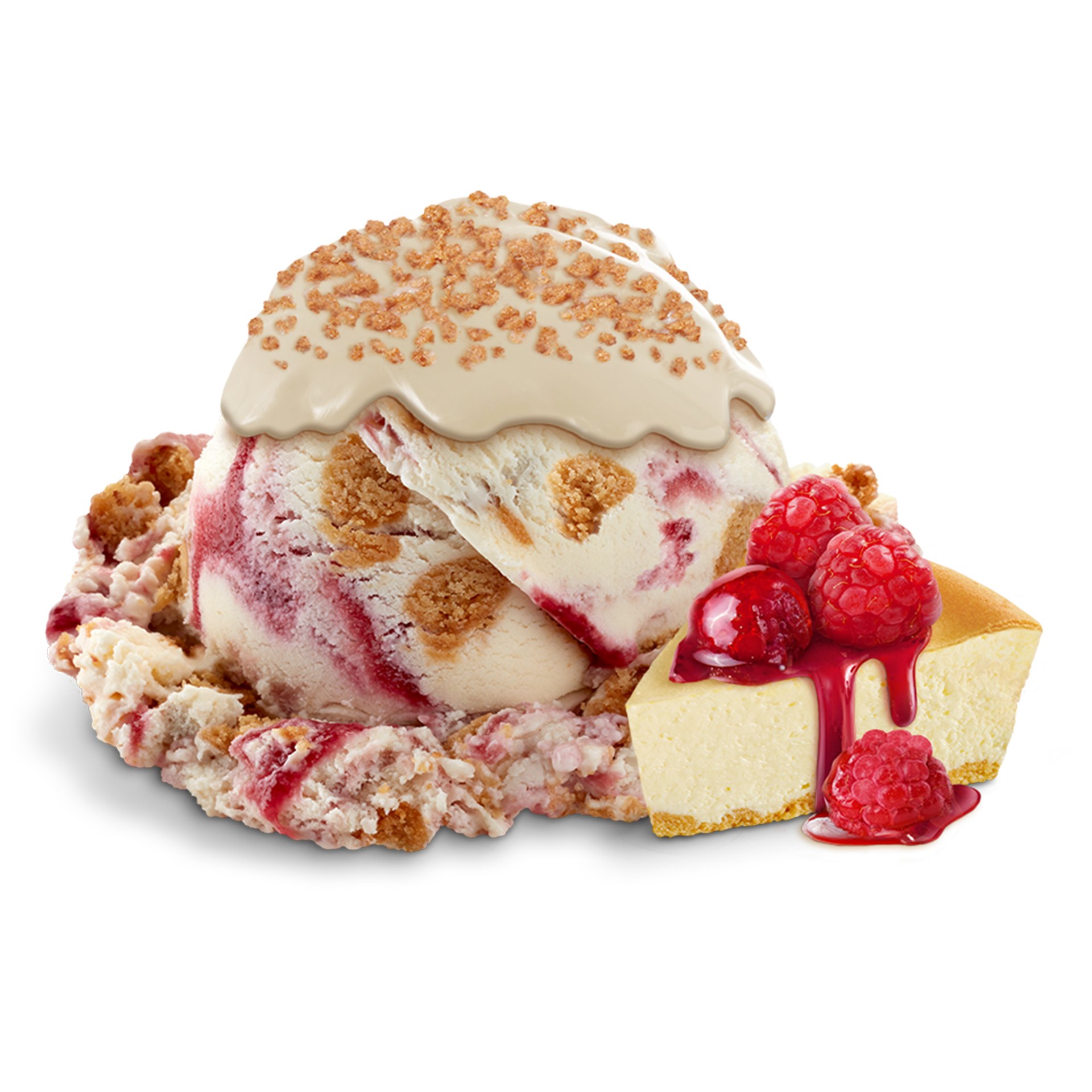 Scoop of Ice Cream with ingredients