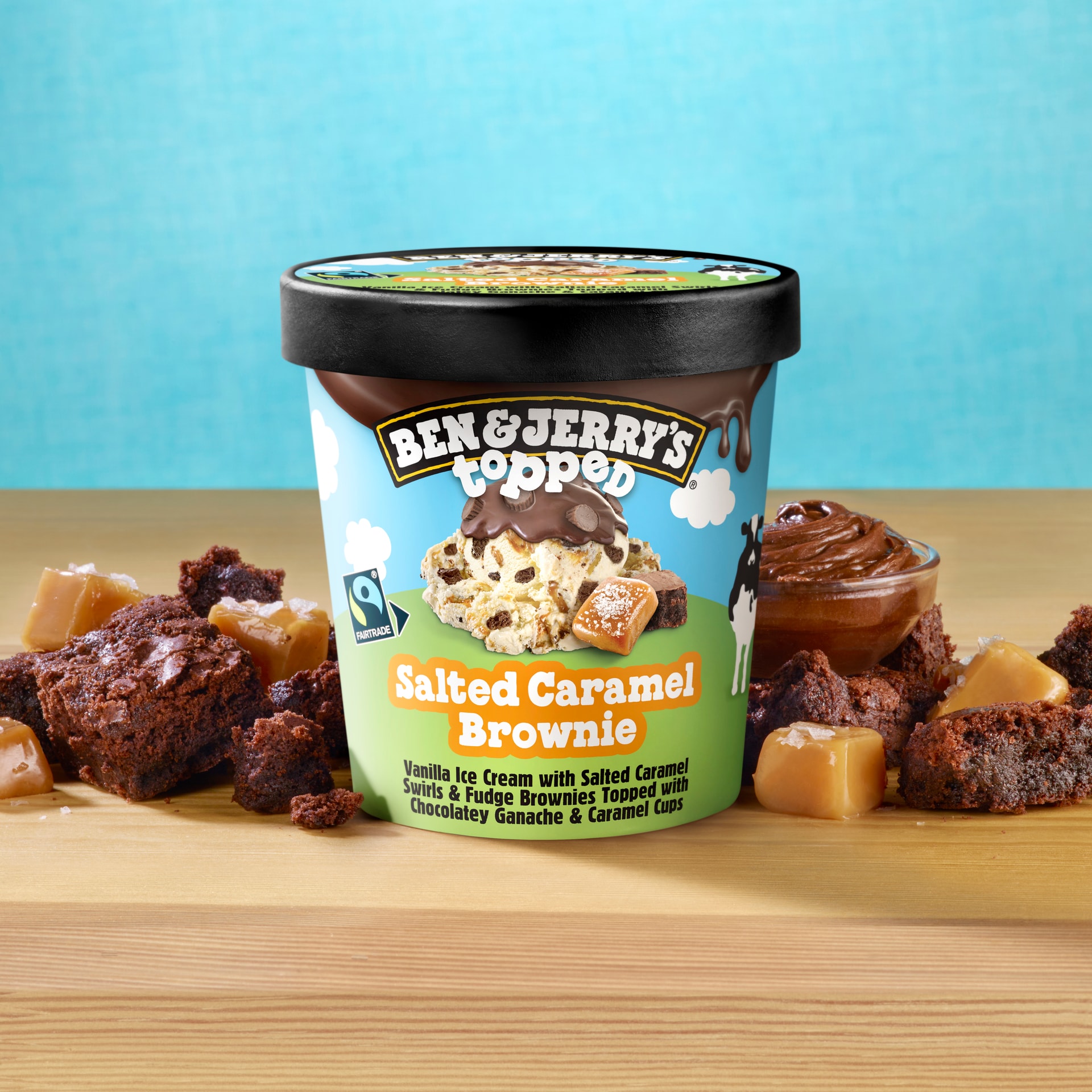 Salted Caramel Brownie Topped Pint