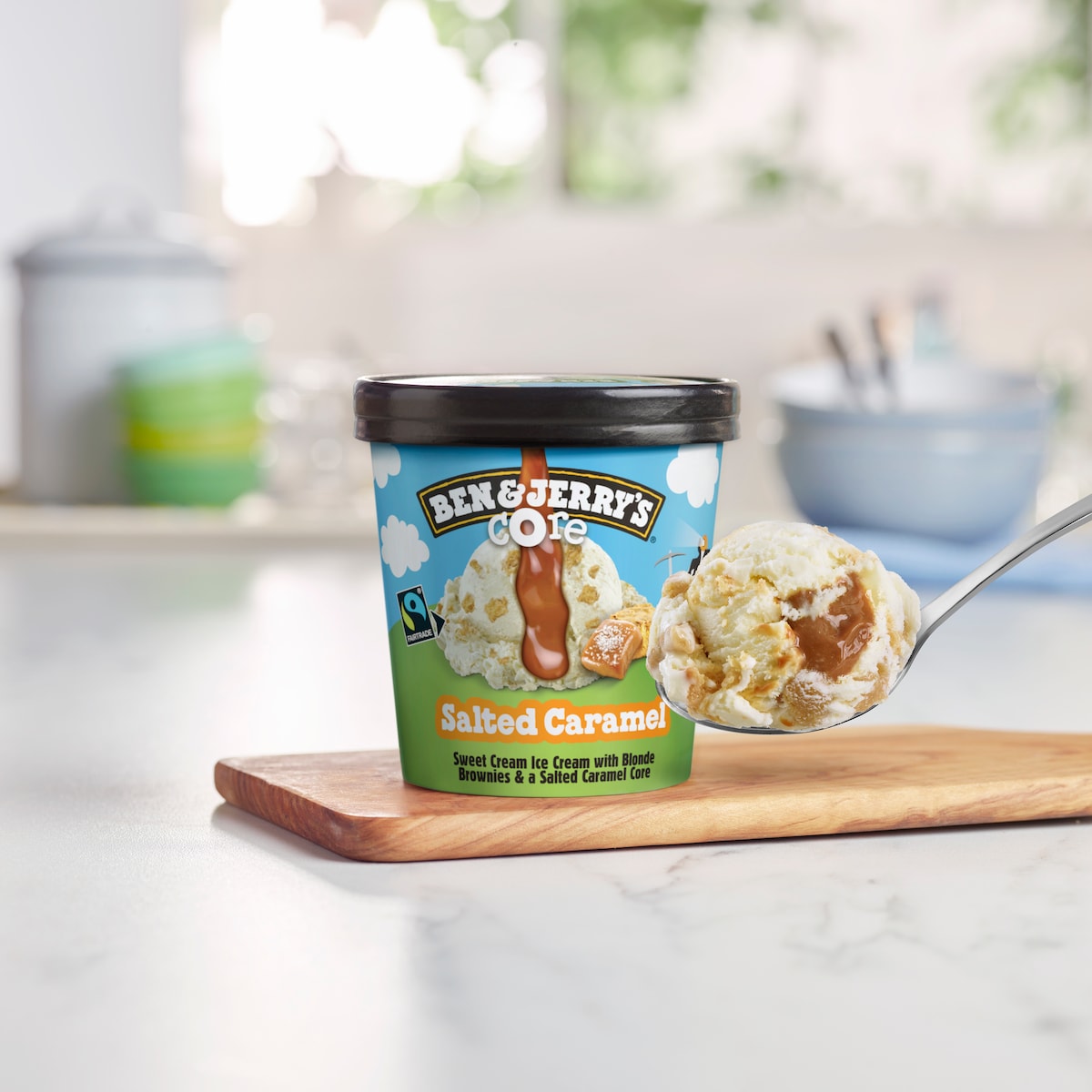 Ben & Jerry's Core Salted Caramel Sweet Cream Ice Cream, 16 oz