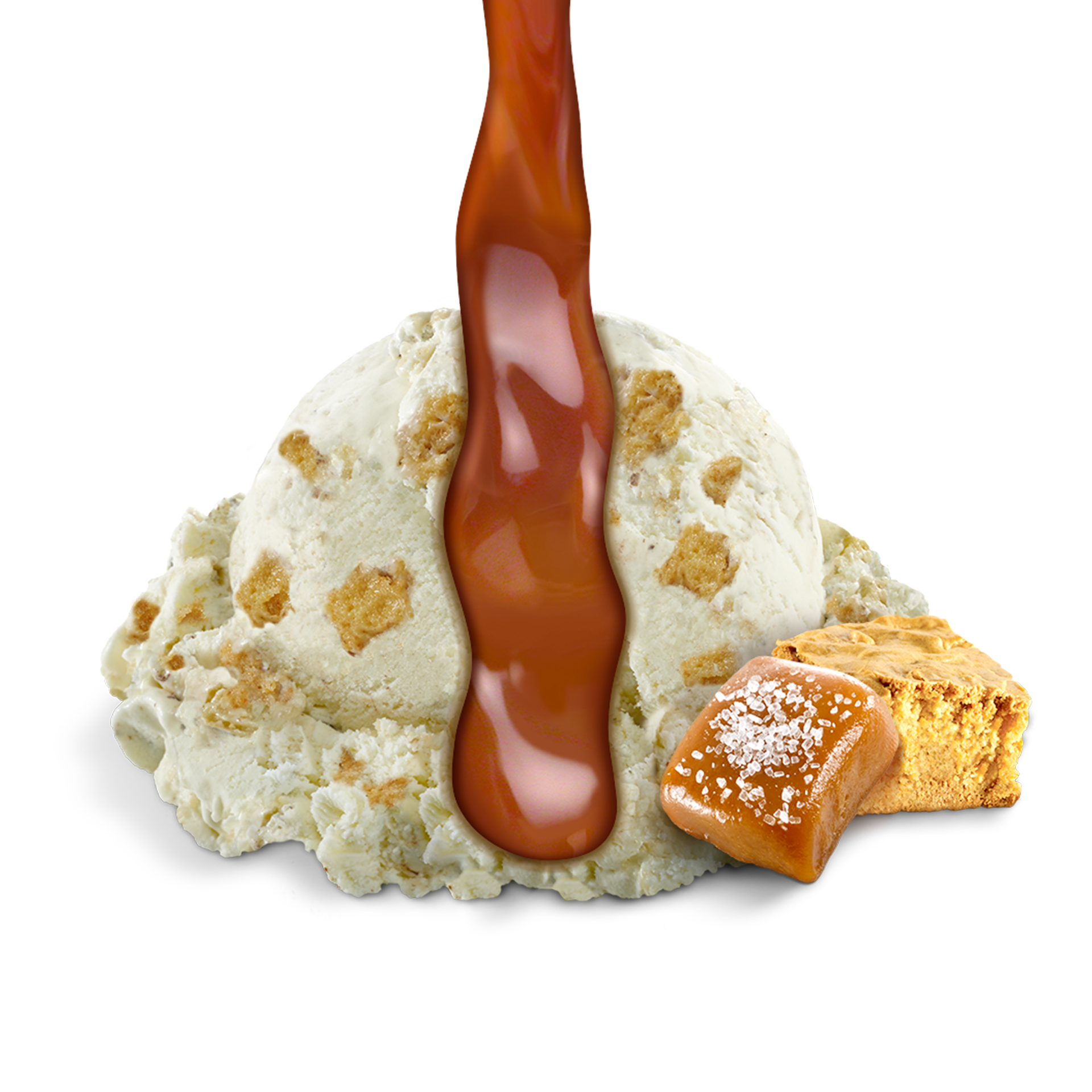 Scoop of Ice Cream with ingredients