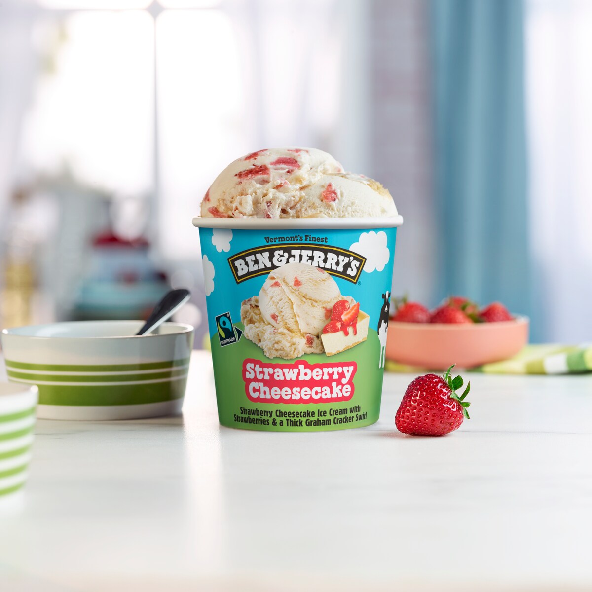 Strawberry Cheesecake Ice Cream - Pint 3 / 4