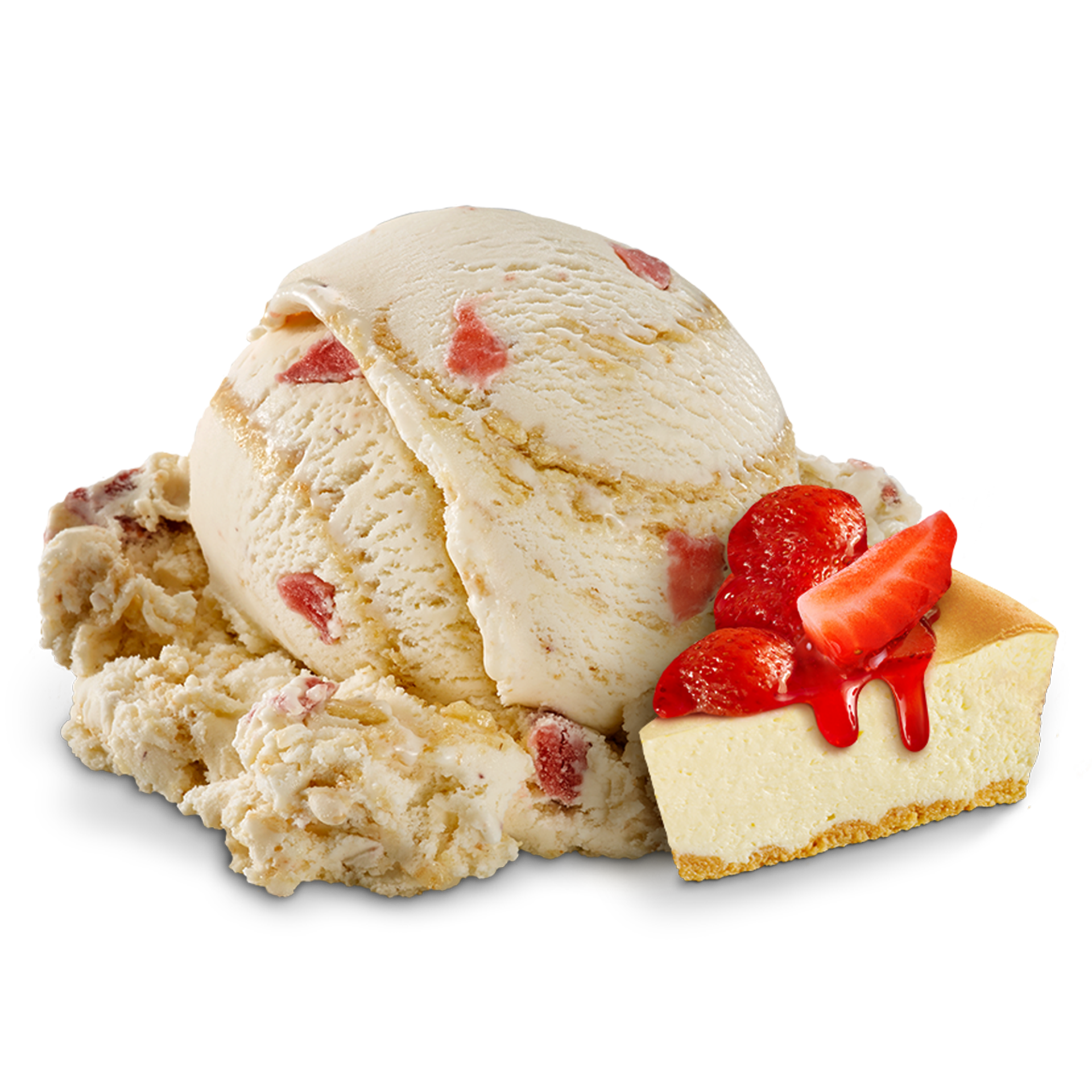 Scoop of Ice Cream with ingredients