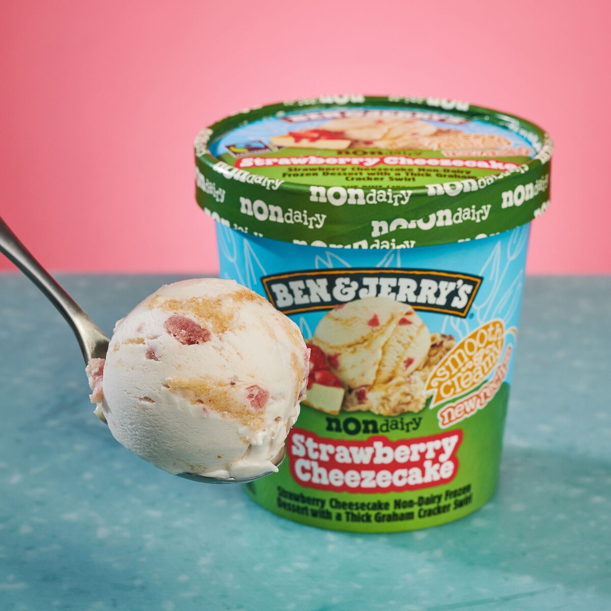 Strawberry Cheezecake Non-Dairy - Pint 2 / 3