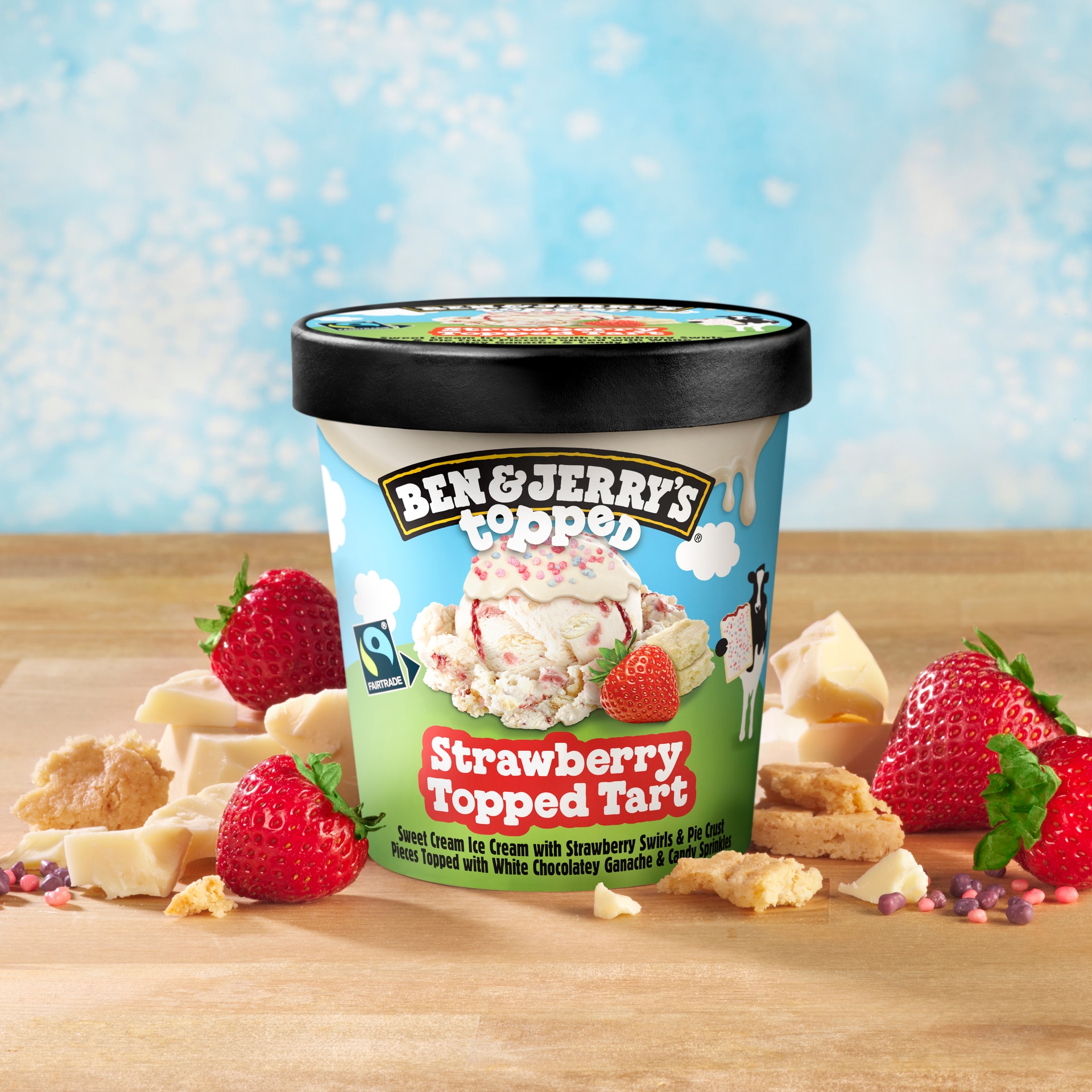 Strawberry Topped Tart Topped Pint