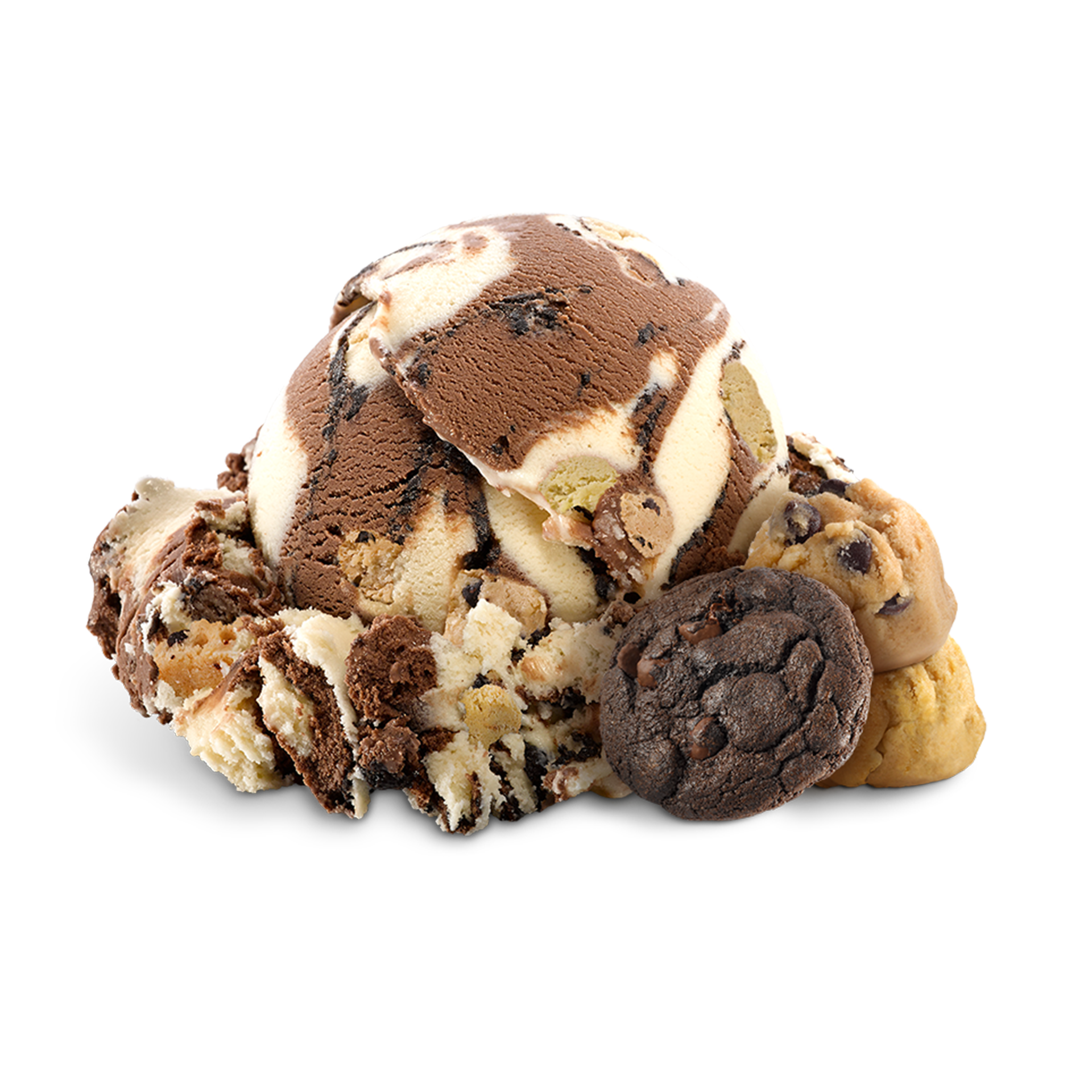 Scoop of Ice Cream with ingredients