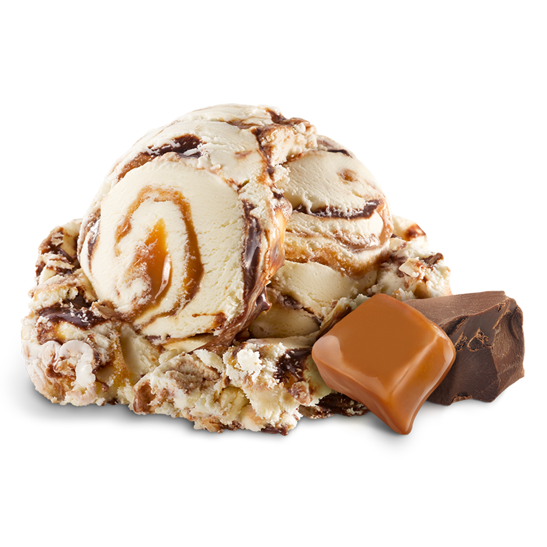 Scoop of Ice Cream with ingredients