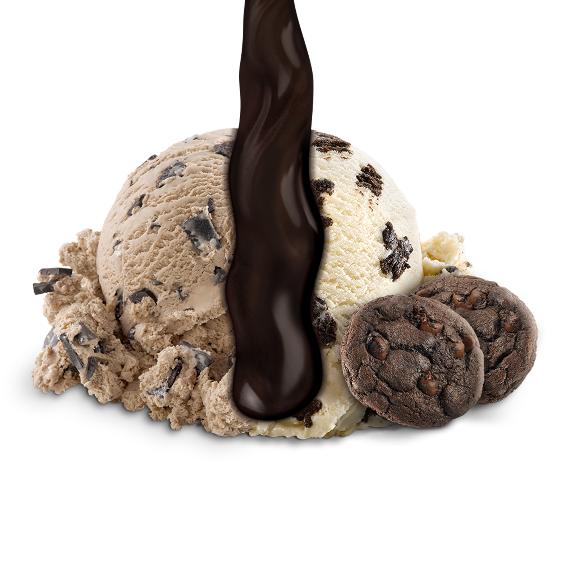 Scoop of Ice Cream with ingredients