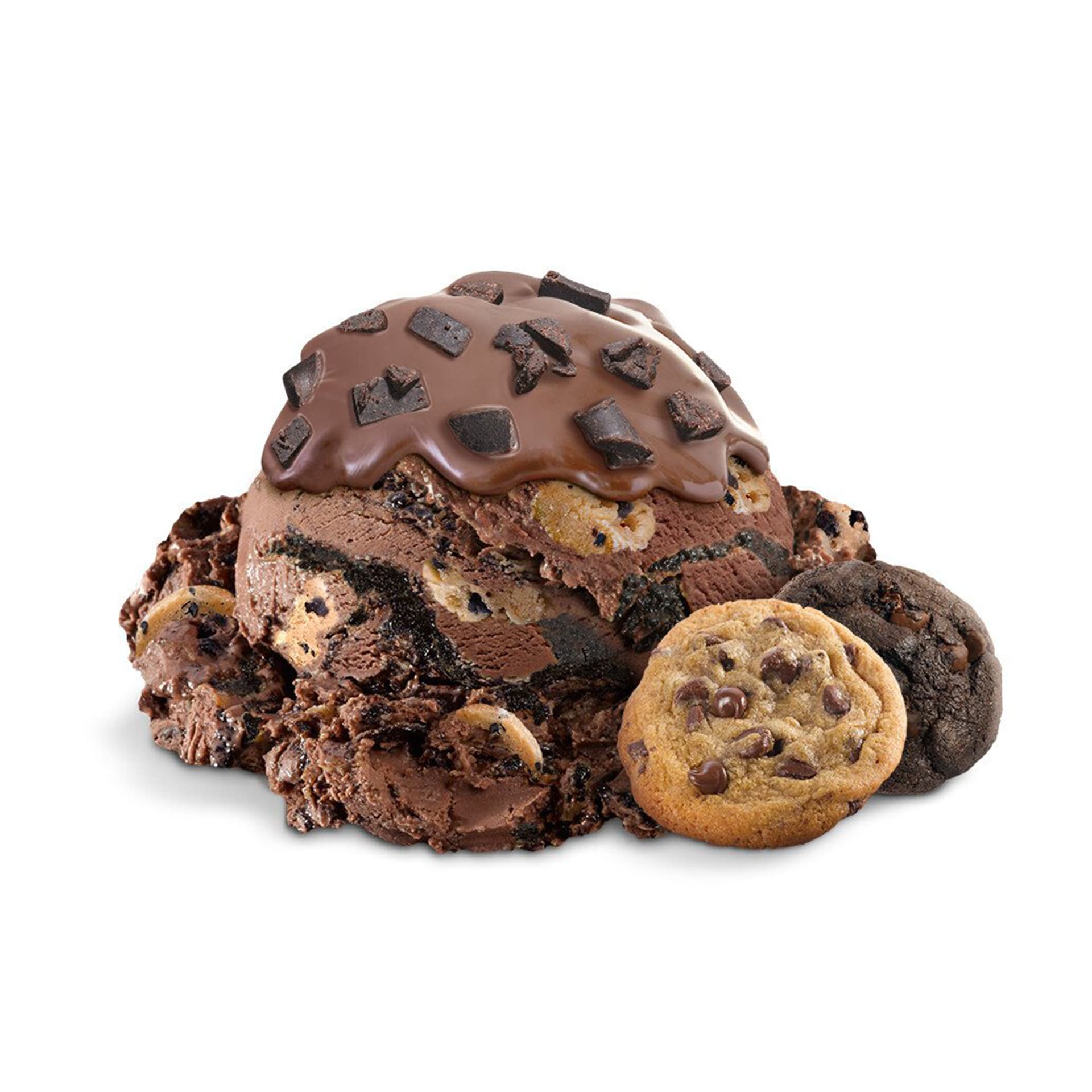 Scoop of Ice Cream with ingredients