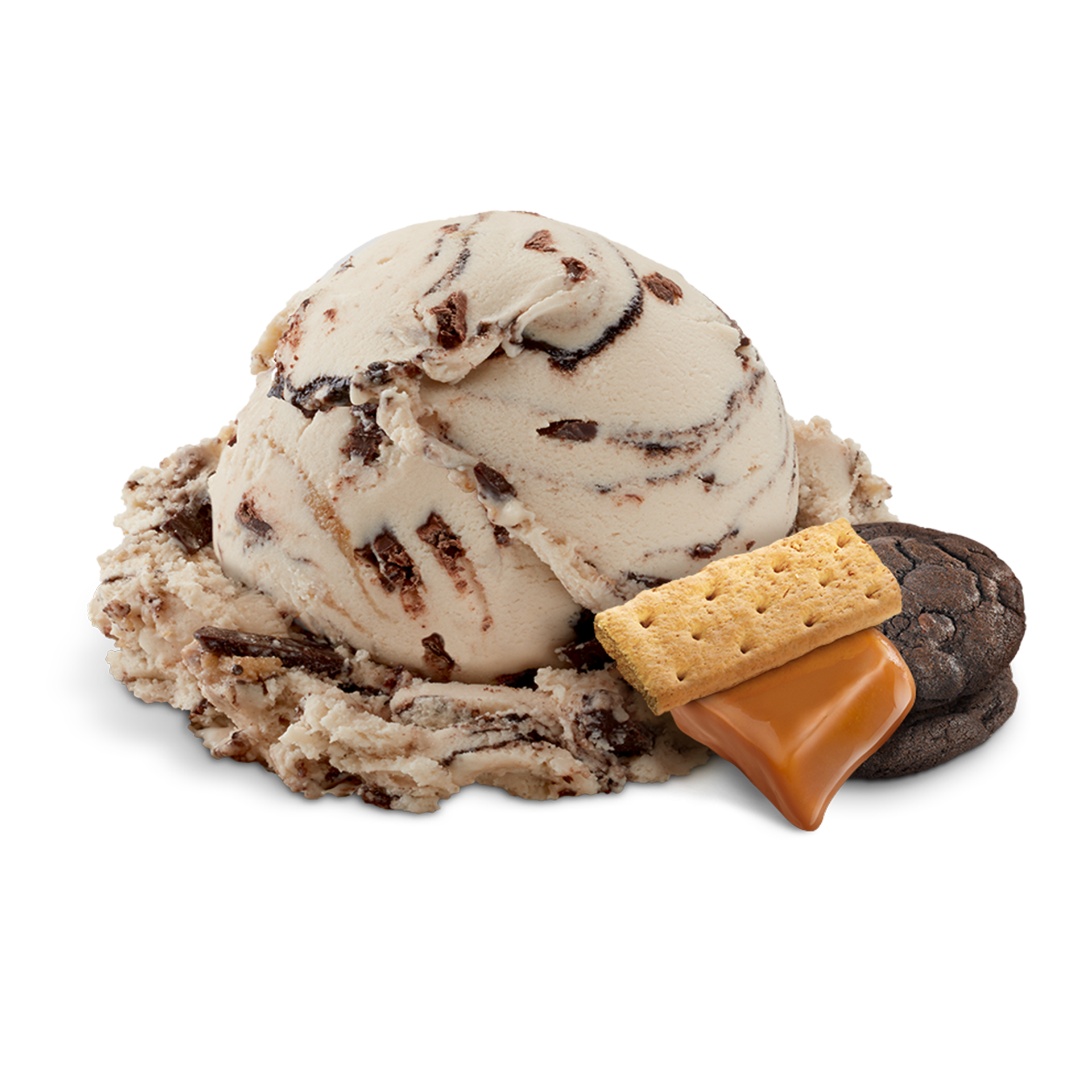 Scoop of Ice Cream with ingredients