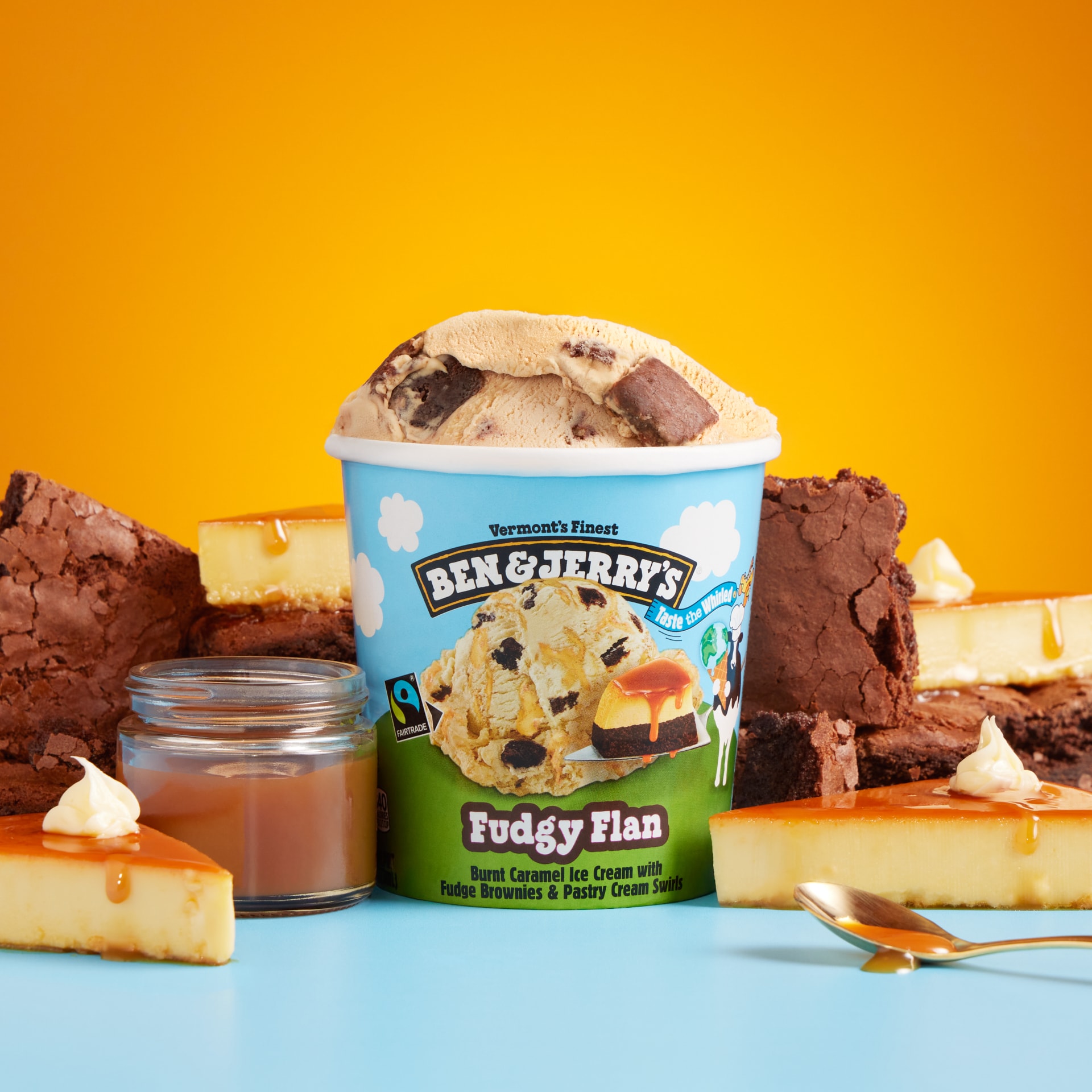 Fudgy Flan Original Ice Cream Pint