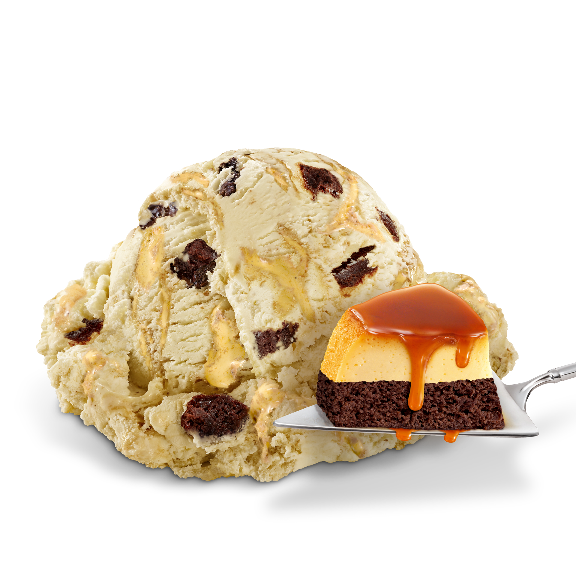 Scoop of Ice Cream with ingredients