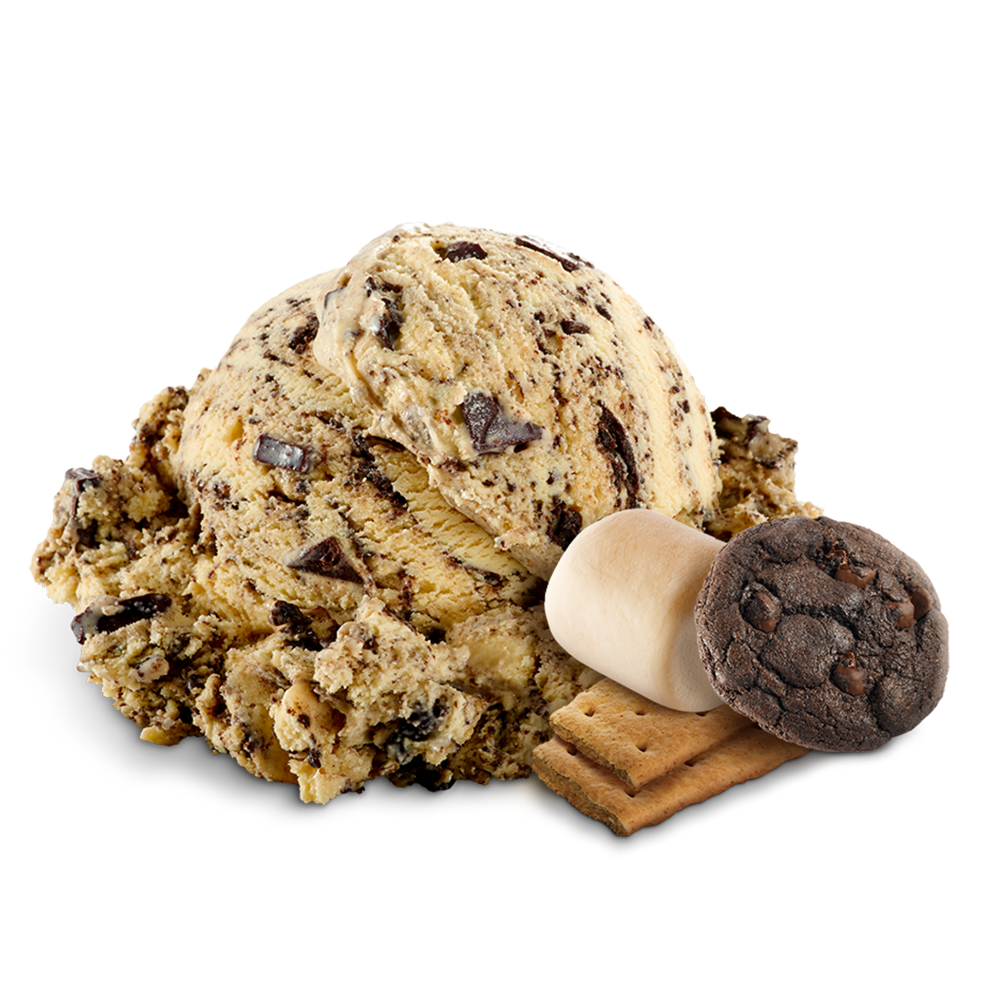 Scoop of Ice Cream with ingredients