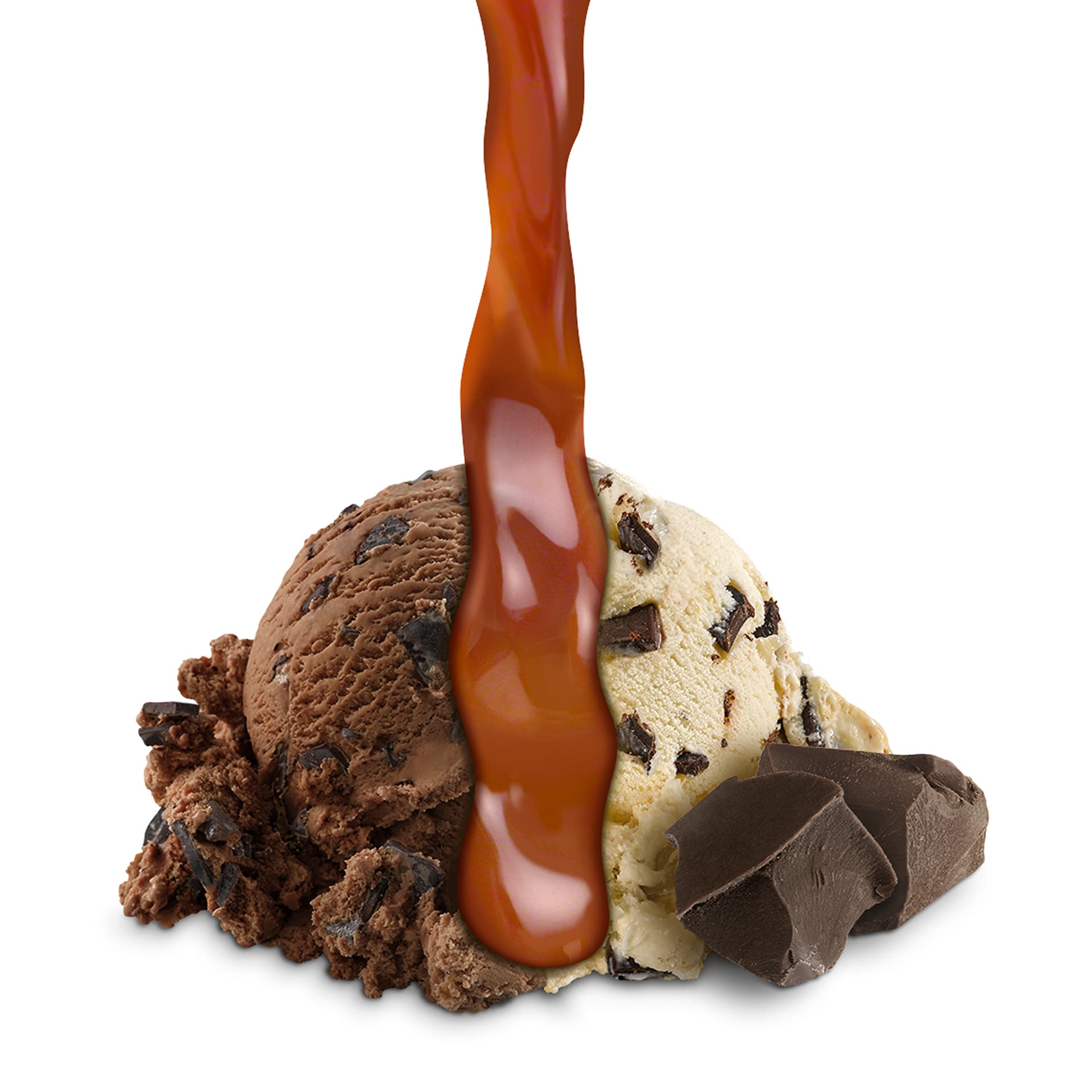 Scoop of Ice Cream with ingredients