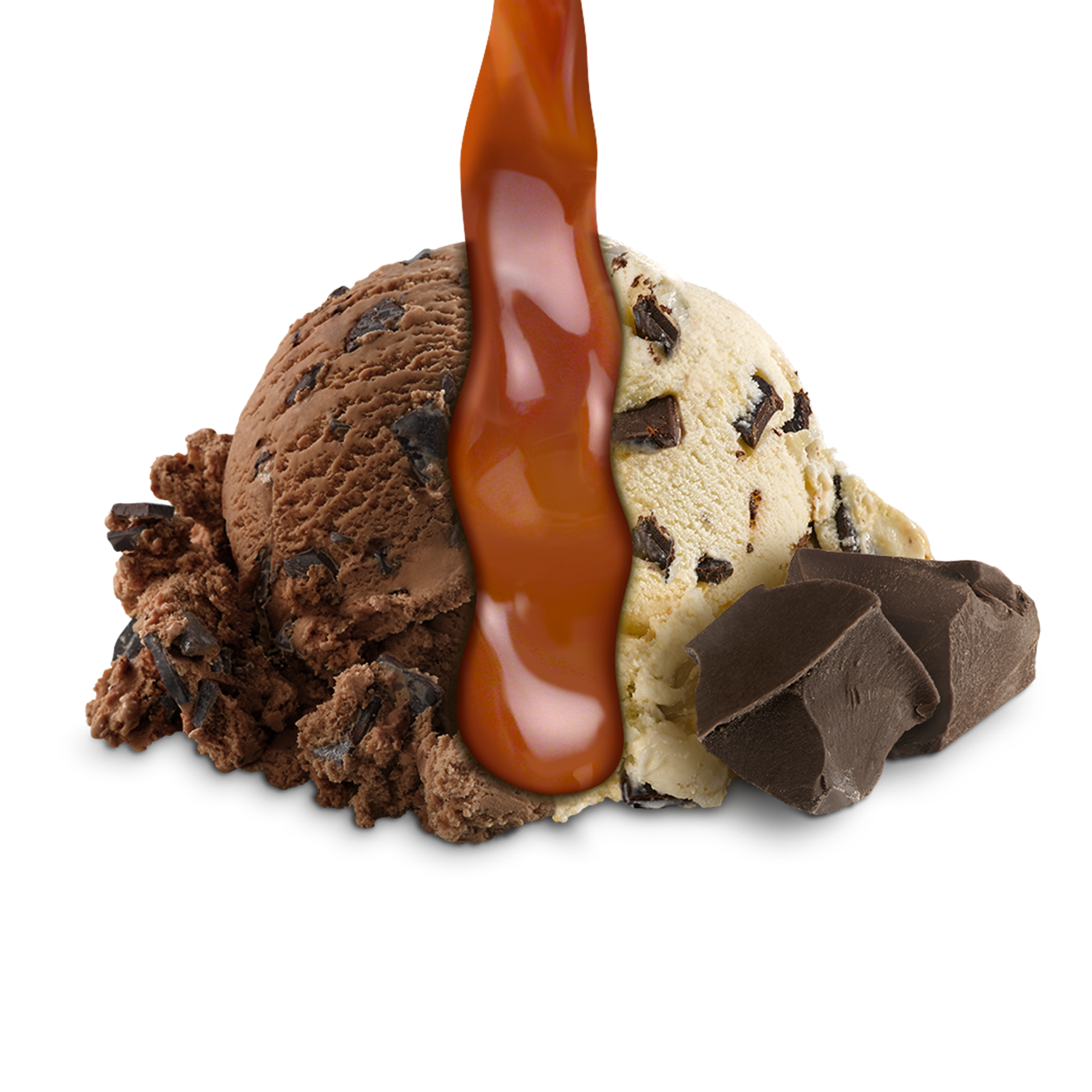 Scoop of Ice Cream with ingredients