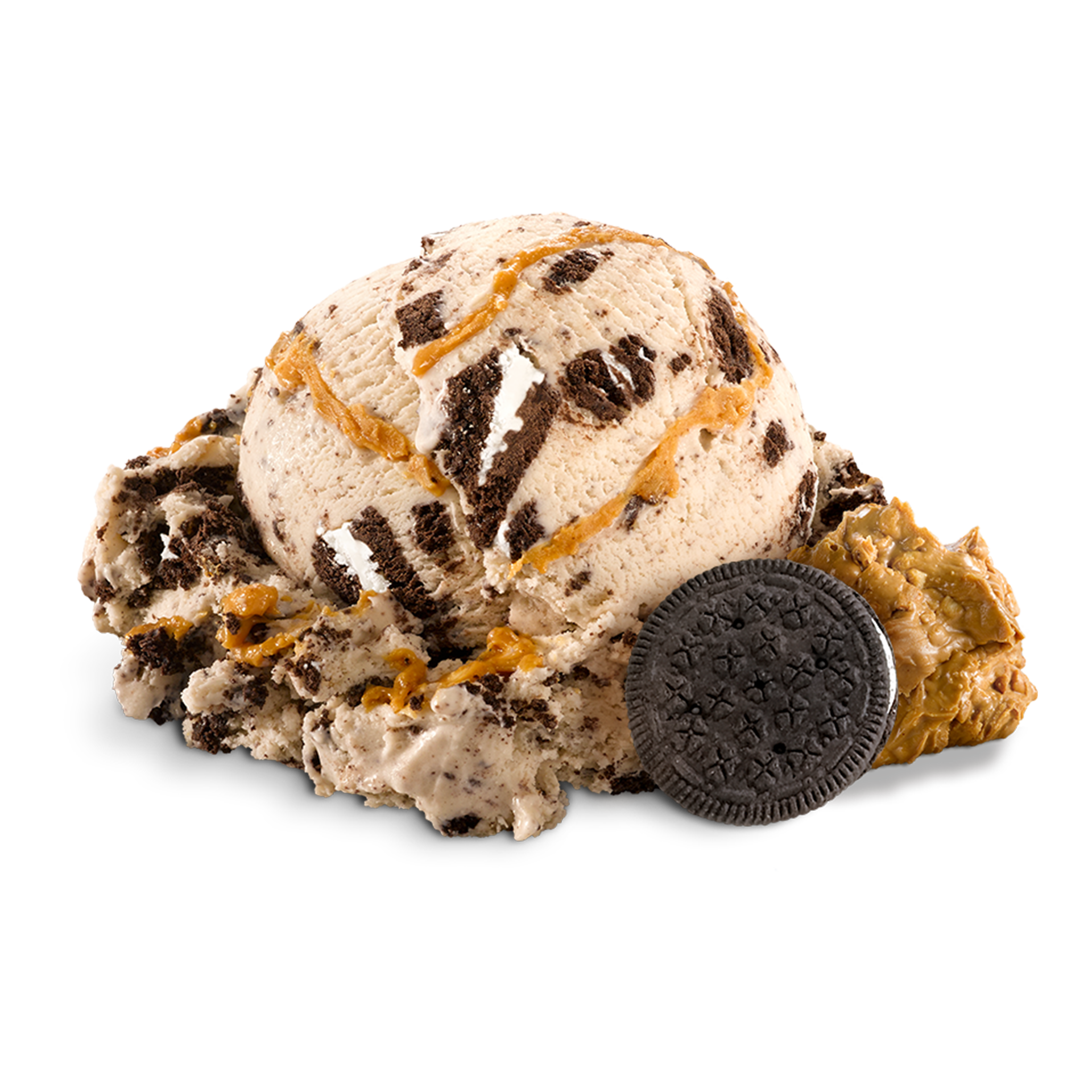 Scoop of Ice Cream with ingredients