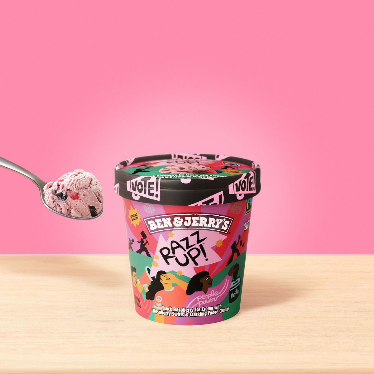 Razz Up Ice Cream - Pint 5 / 6