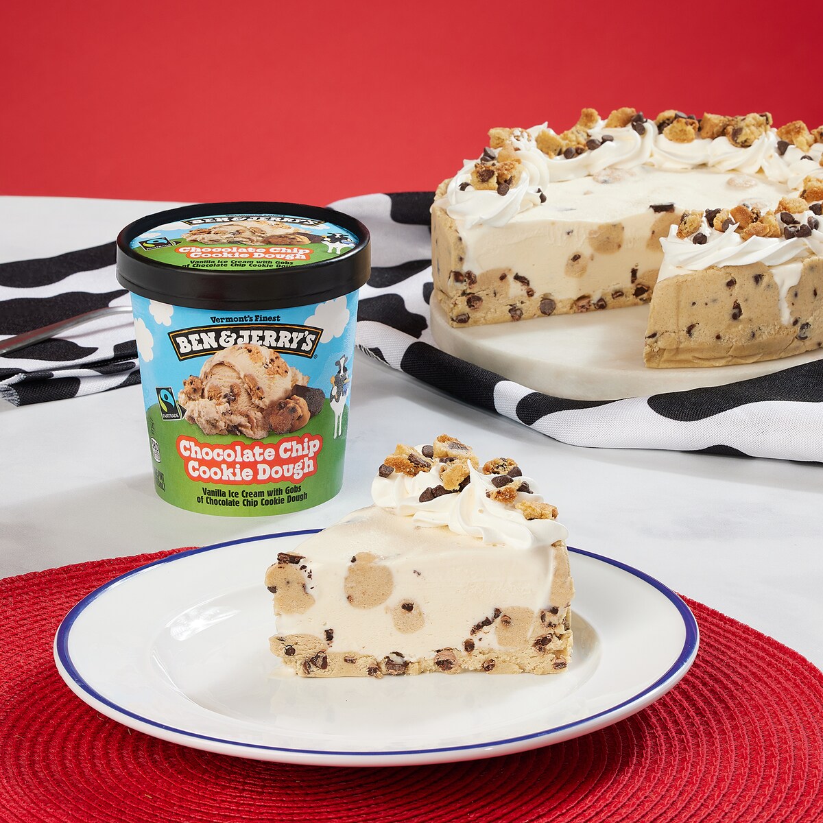 Chocolate Chip Cookie Ice Cream Pie