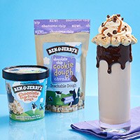 Cookie Dough Shake With Burnt Caramel Whipped Cream