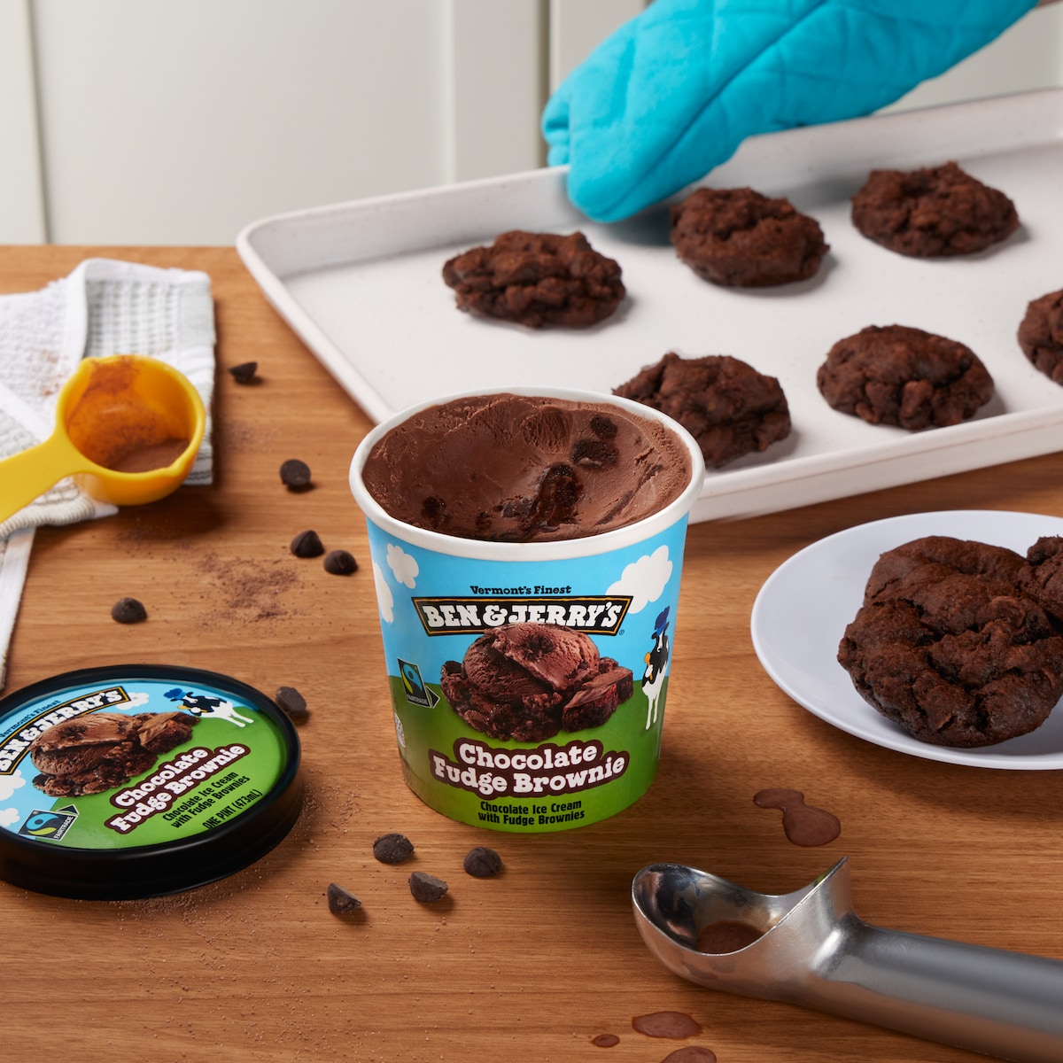 RECIPE: Double Chocolate Chip Ice Cream Cookies
