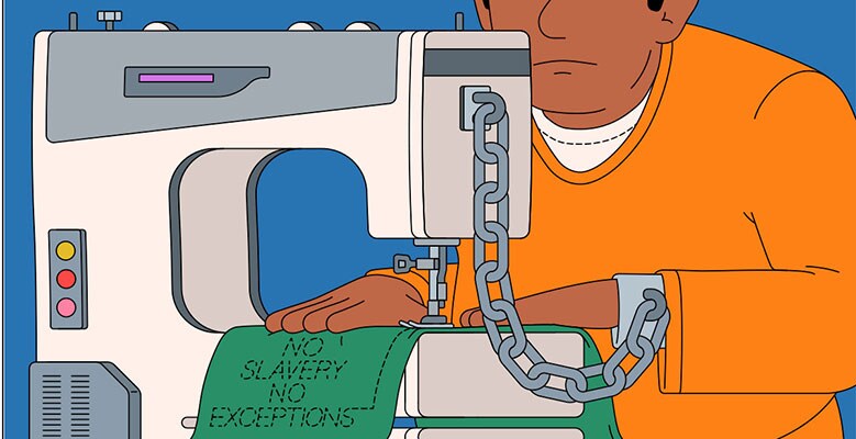 Inmate sewing