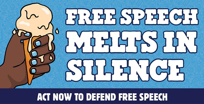 Free Speech Melt In silence