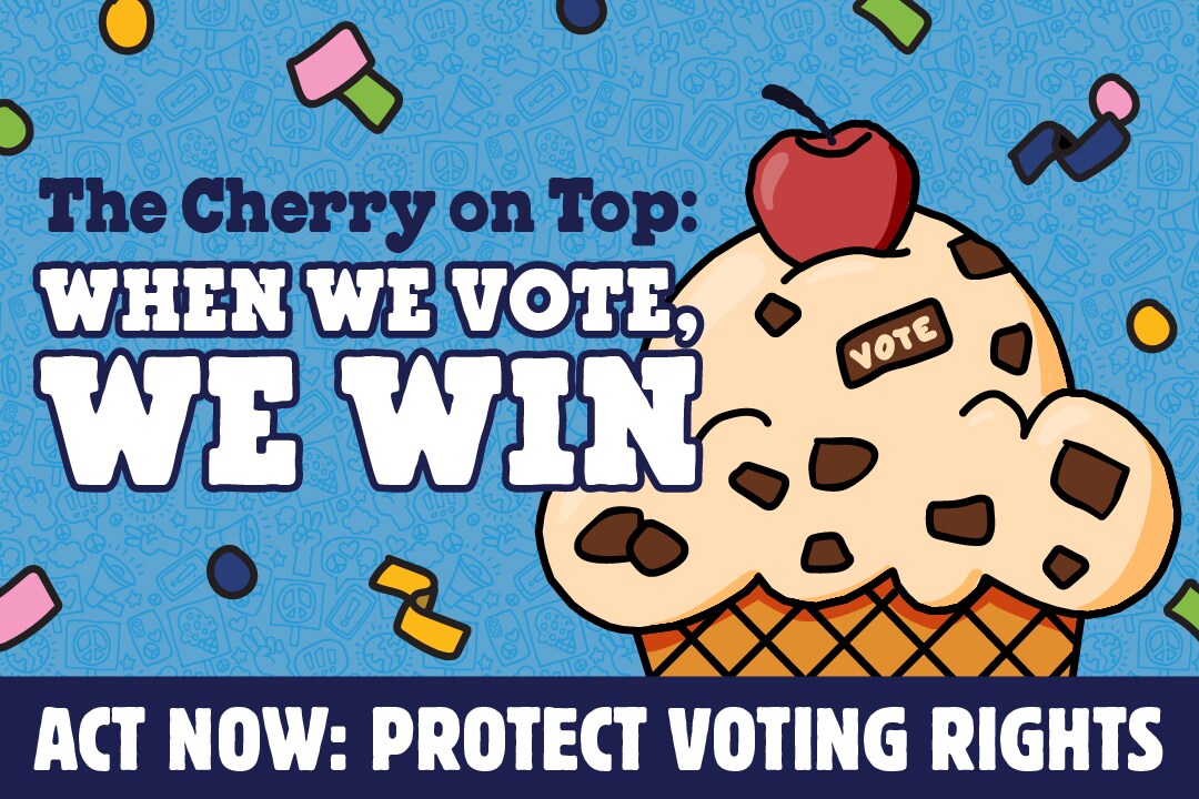 When we vote we win